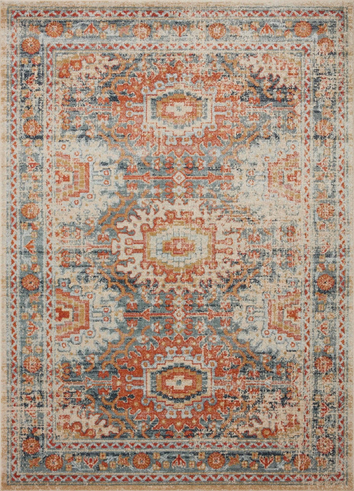 Loloi II Jocelyn JOC - 03 Mist Multi Transitional Power Loomed Rug - Rugs - Loloi II - Atlanta Designer Rugs