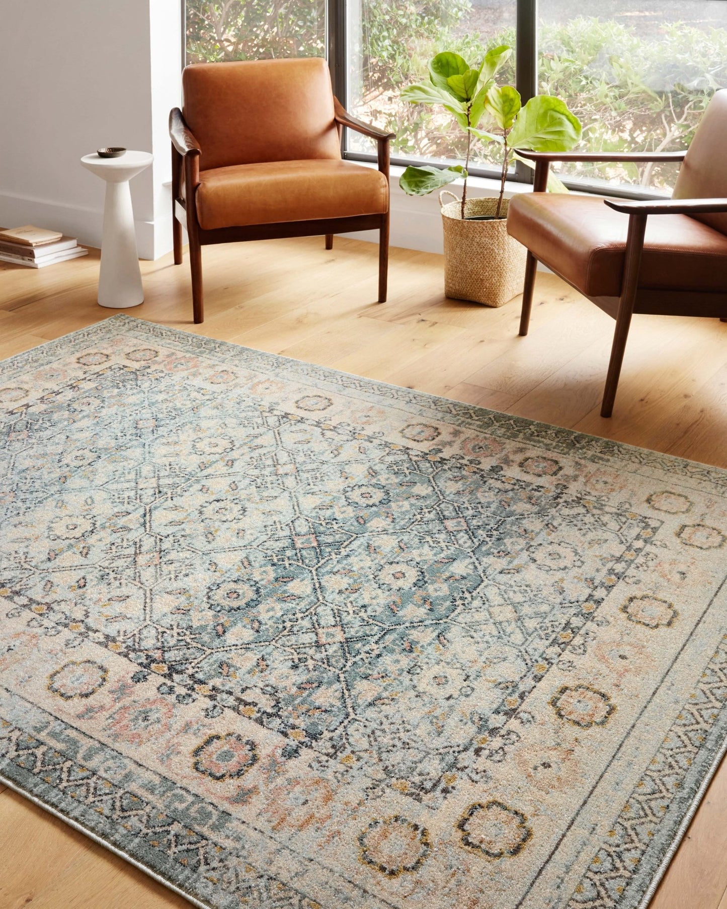 Loloi II Jocelyn JOC - 04 Sky Multi Transitional Power Loomed Rug - Rugs - Loloi II - Atlanta Designer Rugs