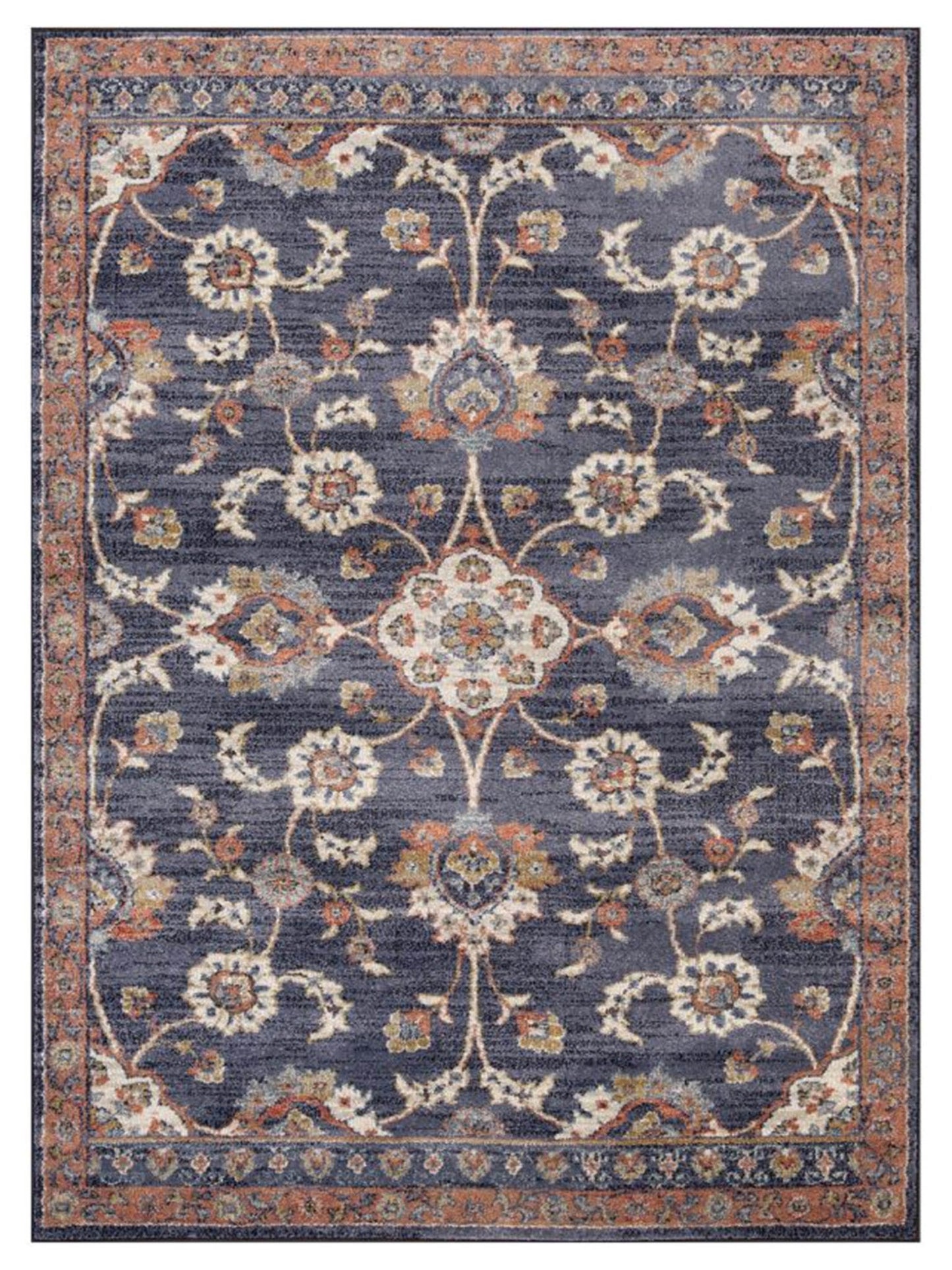 Limited Zurich ZUR - 501 Navy Blue Traditional Machinemade Rug - Rugs - Limited - Atlanta Designer Rugs