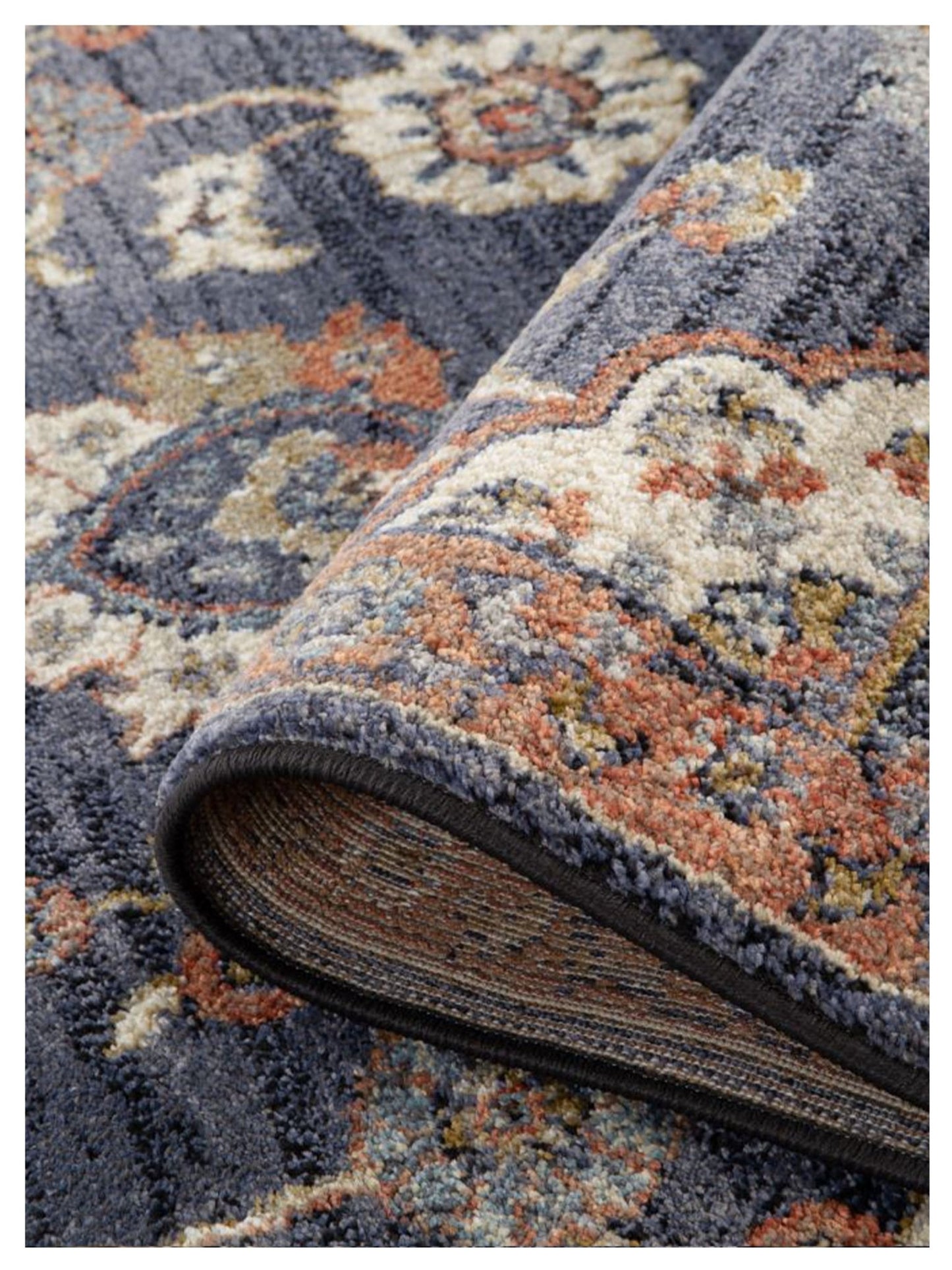 Limited Zurich ZUR - 501 Navy Blue Traditional Machinemade Rug - Rugs - Limited - Atlanta Designer Rugs