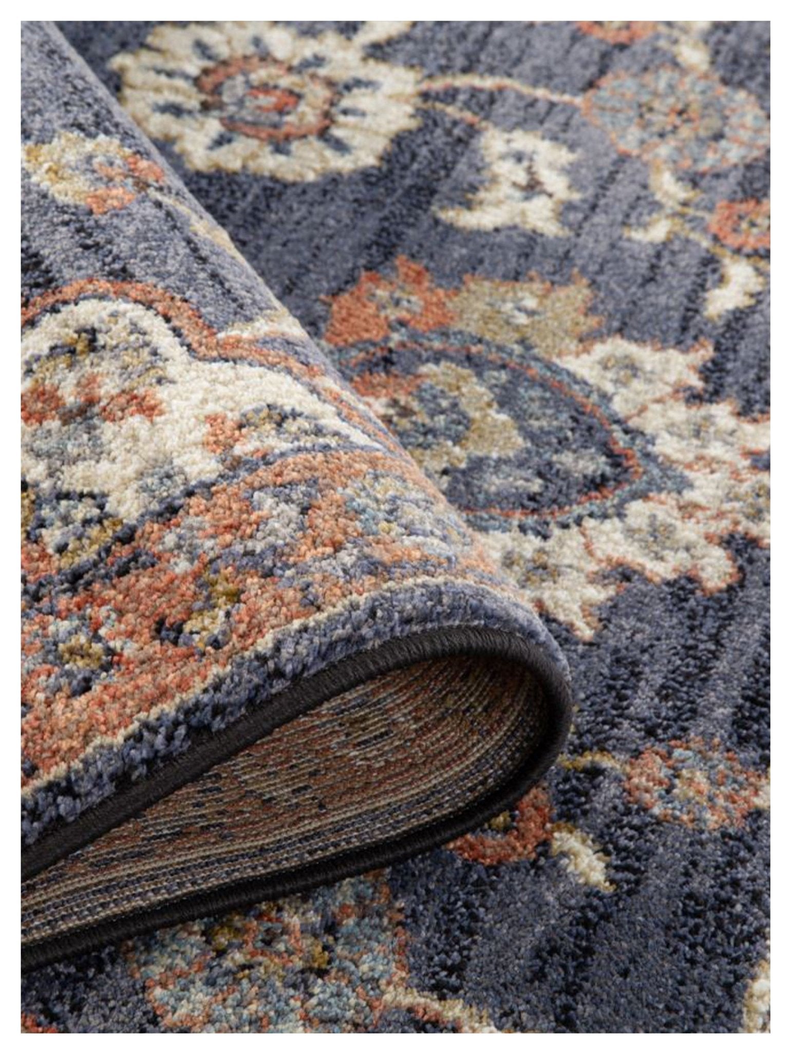 Limited Zurich ZUR - 501 Navy Blue Traditional Machinemade Rug - Rugs - Limited - Atlanta Designer Rugs