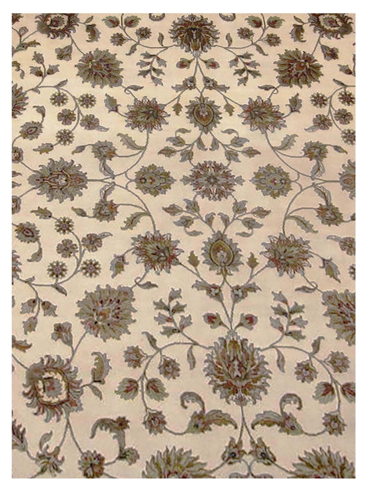 Artisan Winona Ivory Brown Traditional Knotted Rug - Rugs - Artisan - Atlanta Designer Rugs