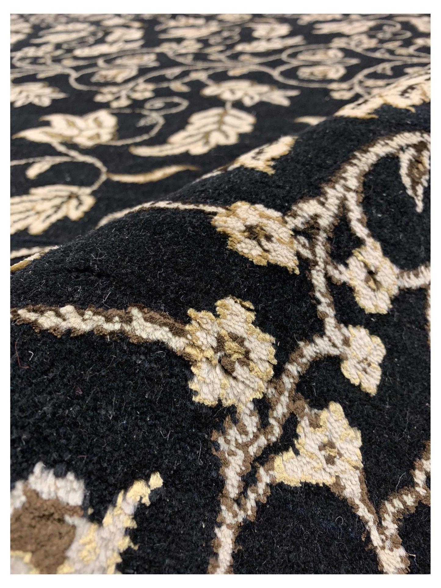 Artisan Winona Black Traditional Knotted Rug - Rugs - Artisan - Atlanta Designer Rugs