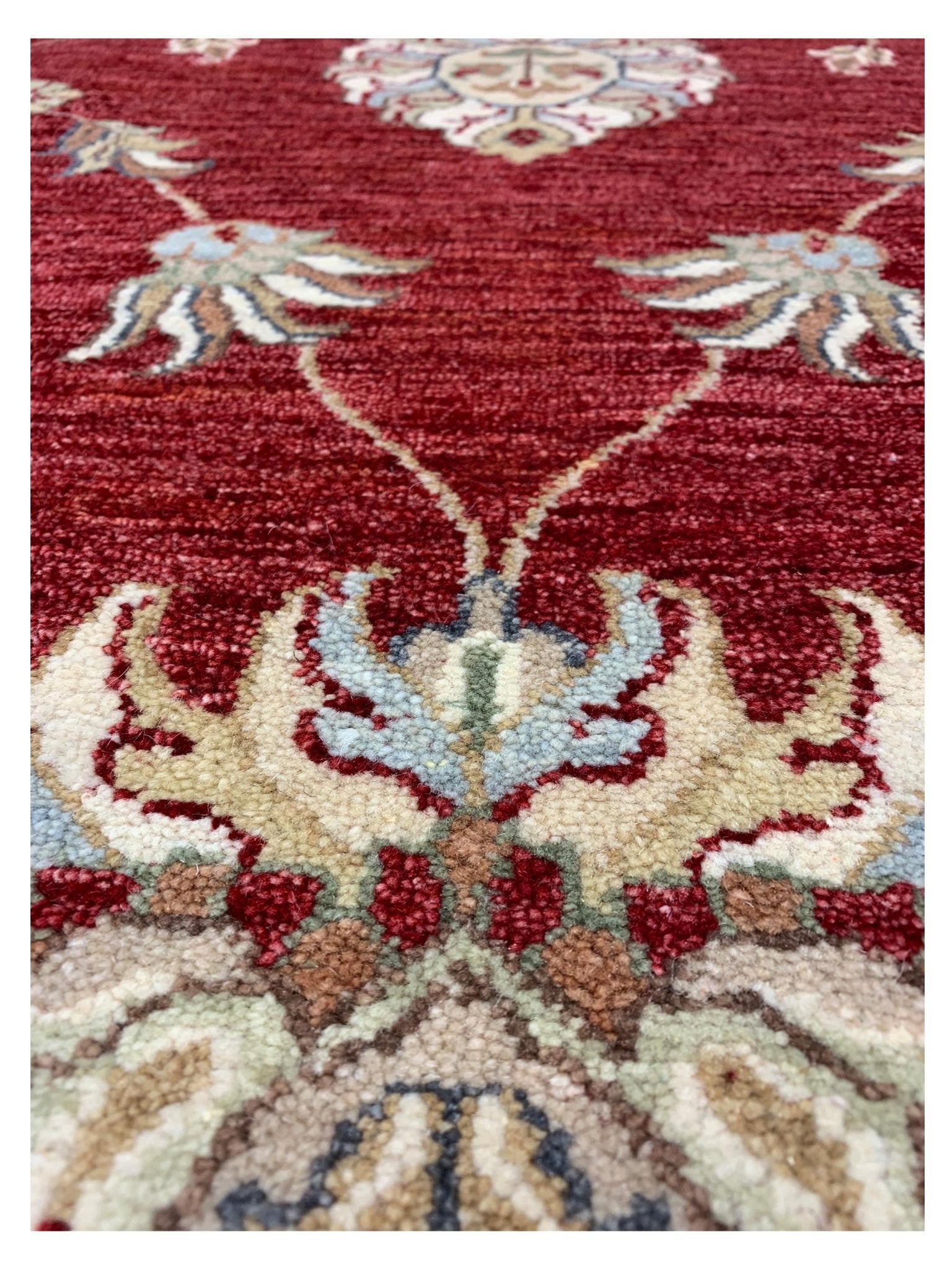 Artisan Zara Red Ivory Traditional Knotted Rug - Rugs - Artisan - Atlanta Designer Rugs