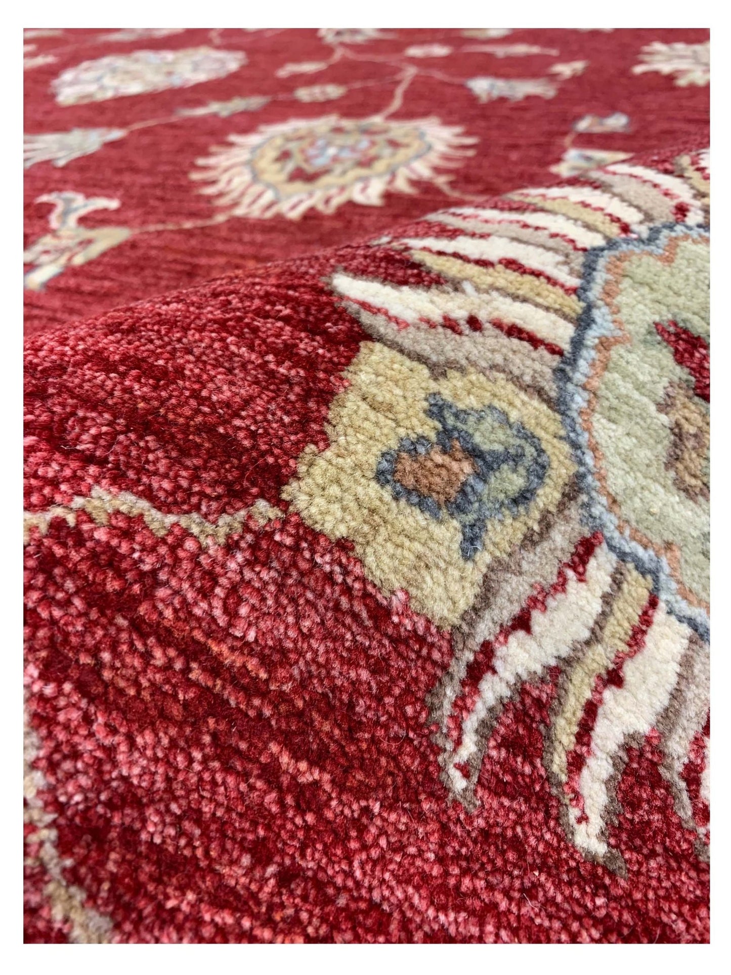 Artisan Zara Red Ivory Traditional Knotted Rug - Rugs - Artisan - Atlanta Designer Rugs