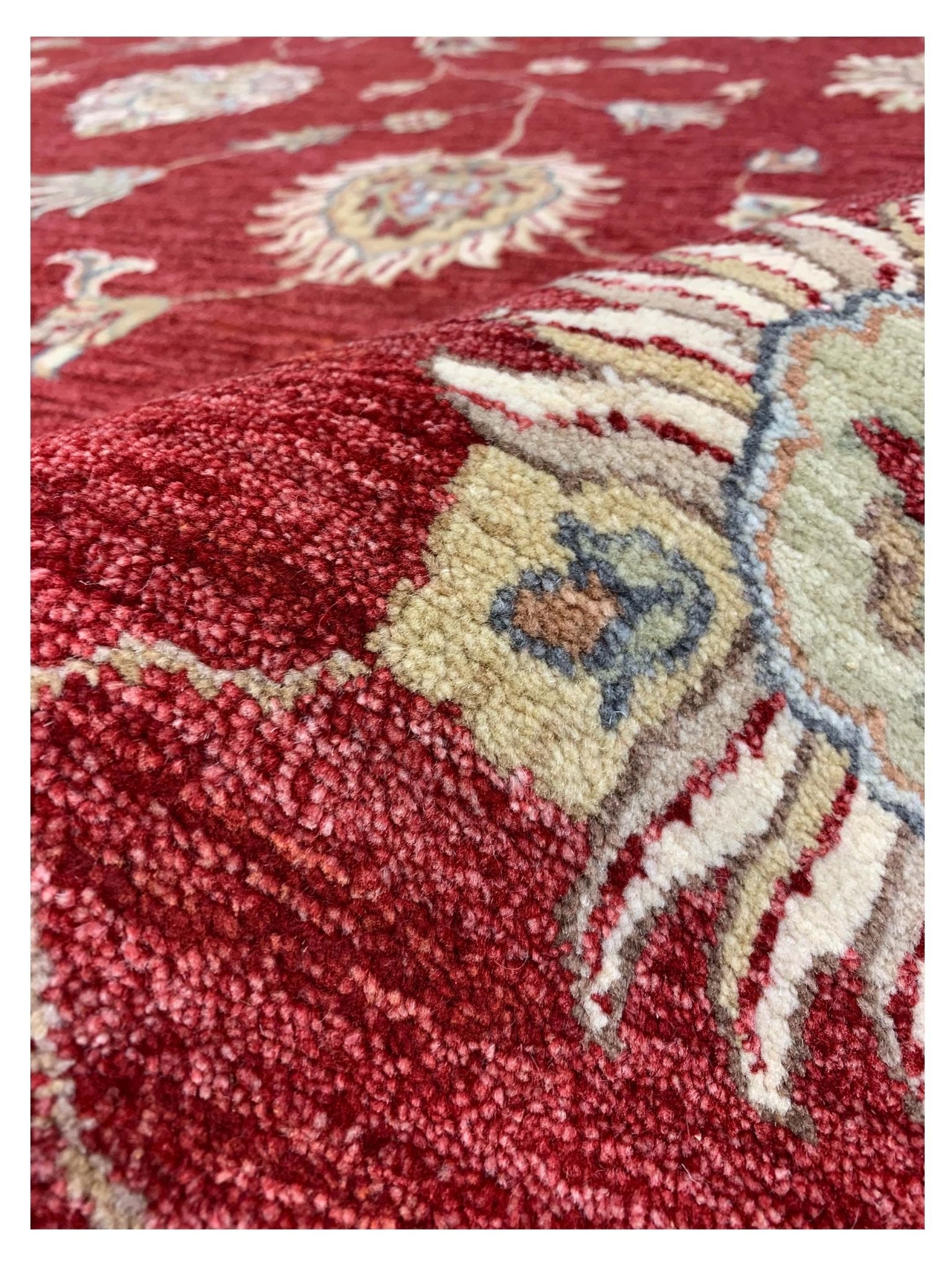 Artisan Zara Red Ivory Traditional Knotted Rug - Rugs - Artisan - Atlanta Designer Rugs