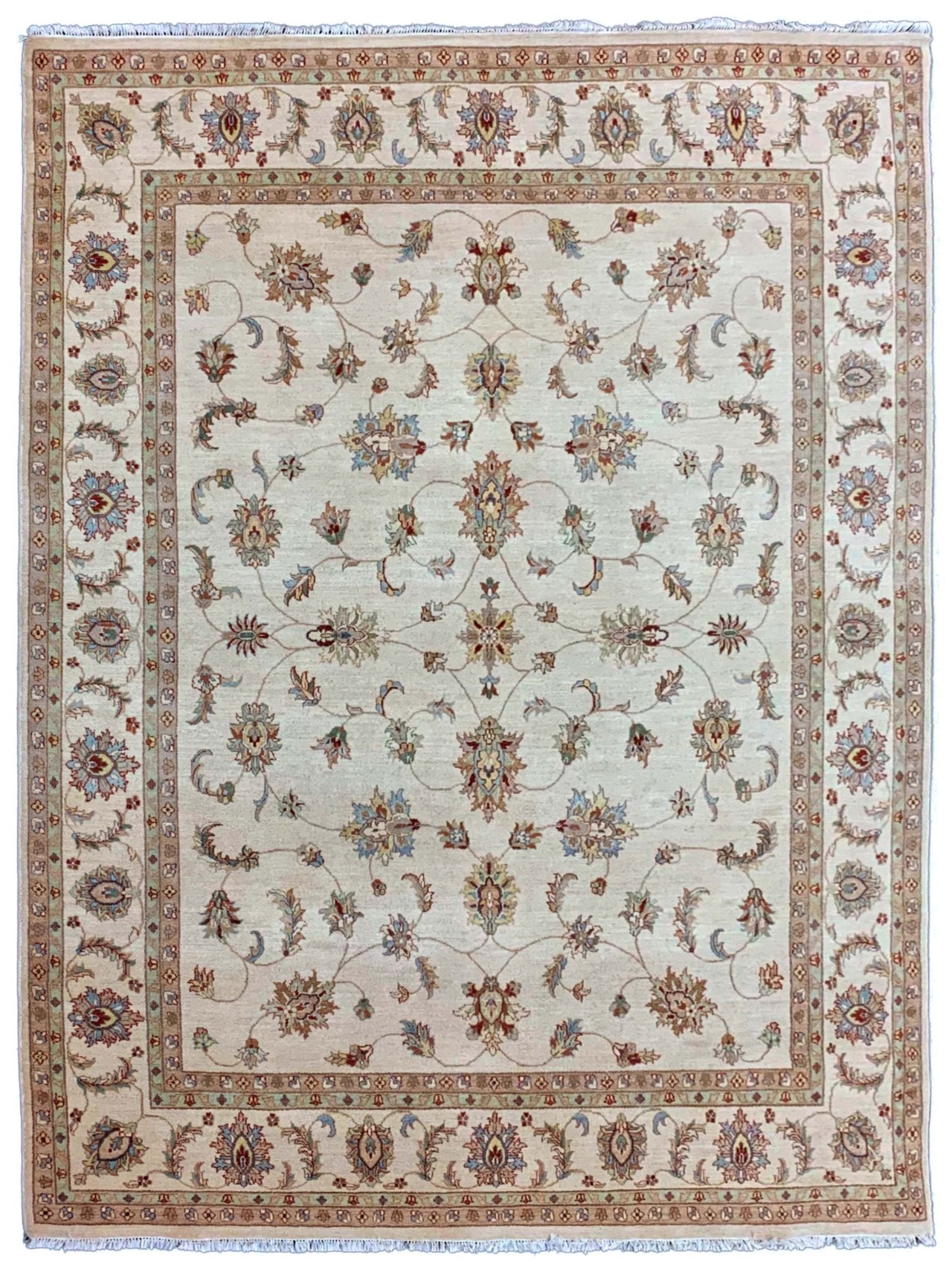 Artisan Zara Ivory Traditional Knotted Rug - Rugs - Artisan - Atlanta Designer Rugs