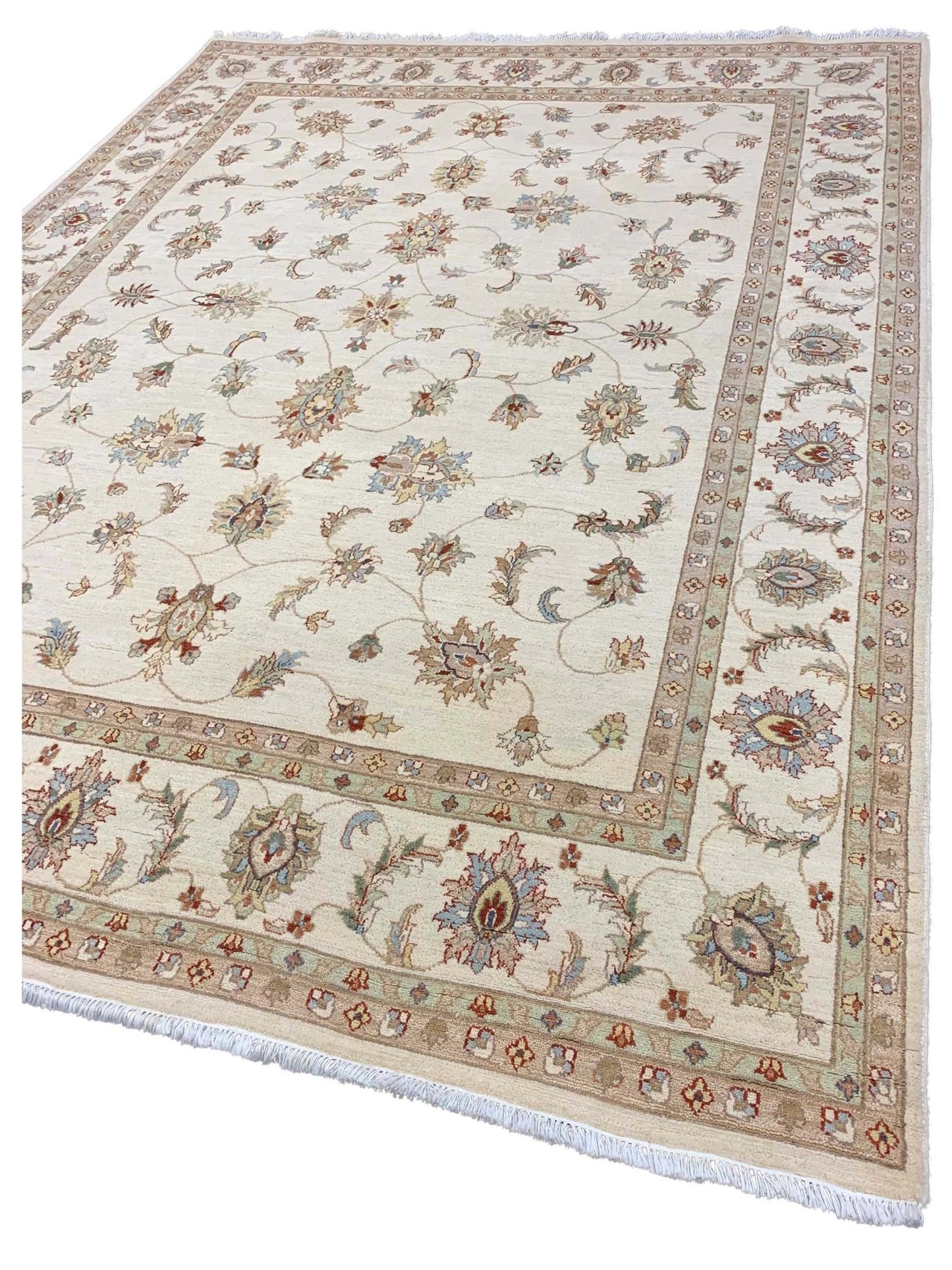 Artisan Zara Ivory Traditional Knotted Rug - Rugs - Artisan - Atlanta Designer Rugs