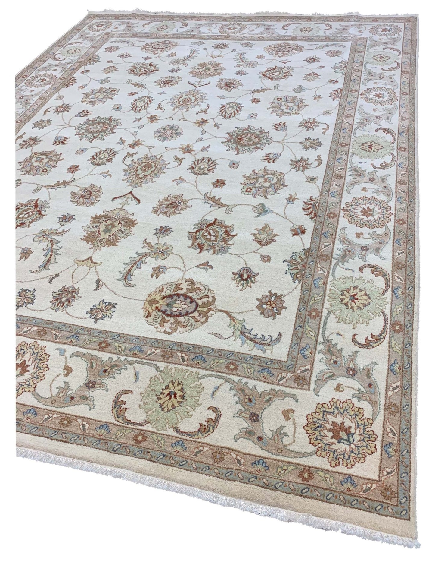 Artisan Zara Ivory Traditional Knotted Rug - Rugs - Artisan - Atlanta Designer Rugs