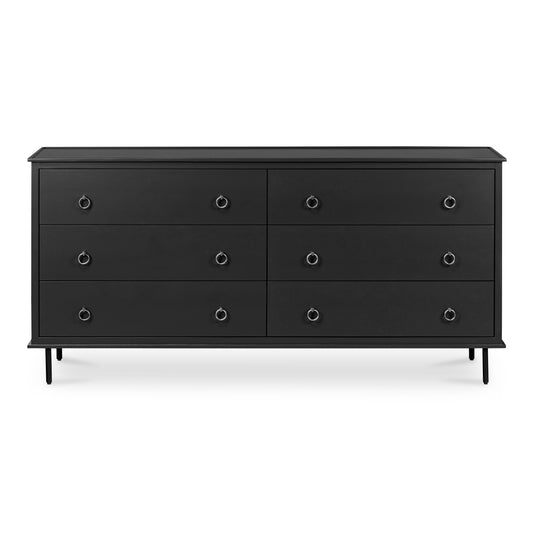 Moes Home Dressers REAGAN Black Contemporary Furniture Rug