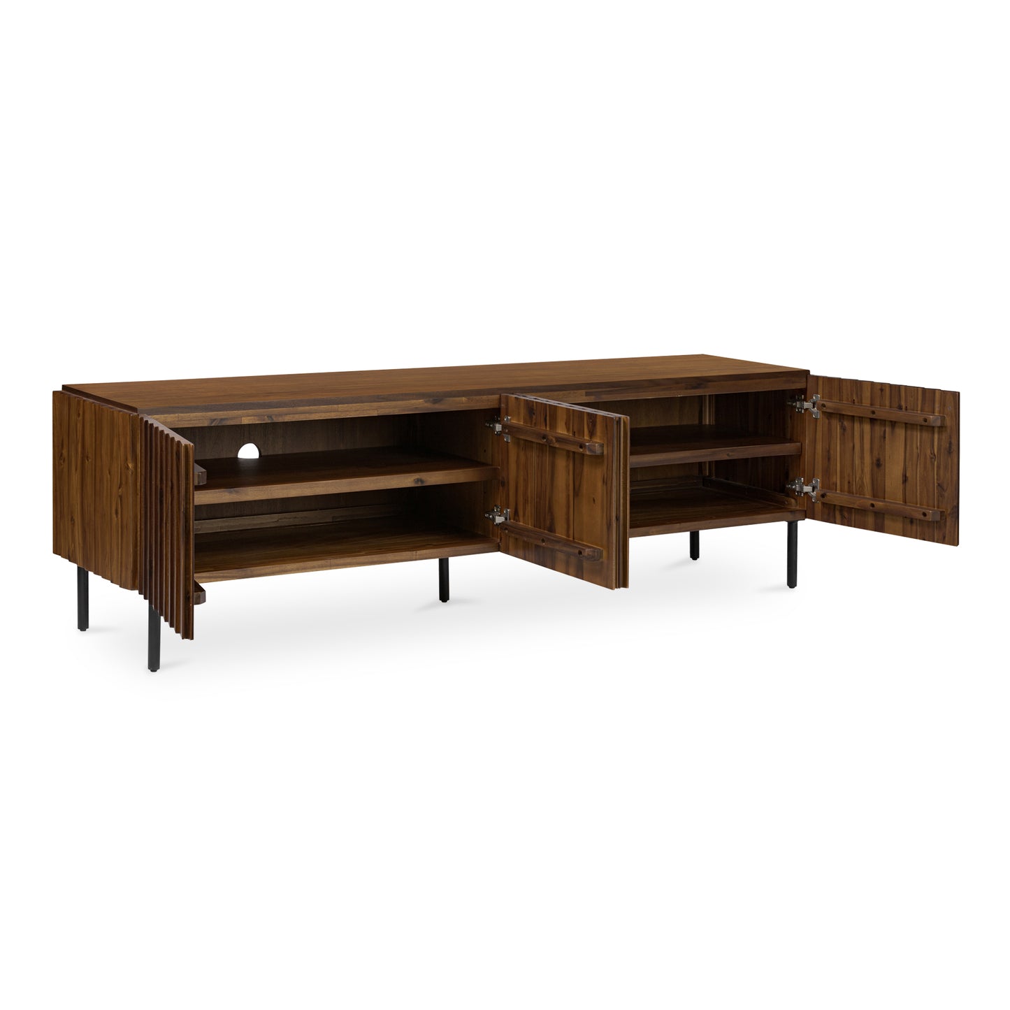 Moes Home Cabinets LINCOLN Brown Mid-Century Modern Furniture