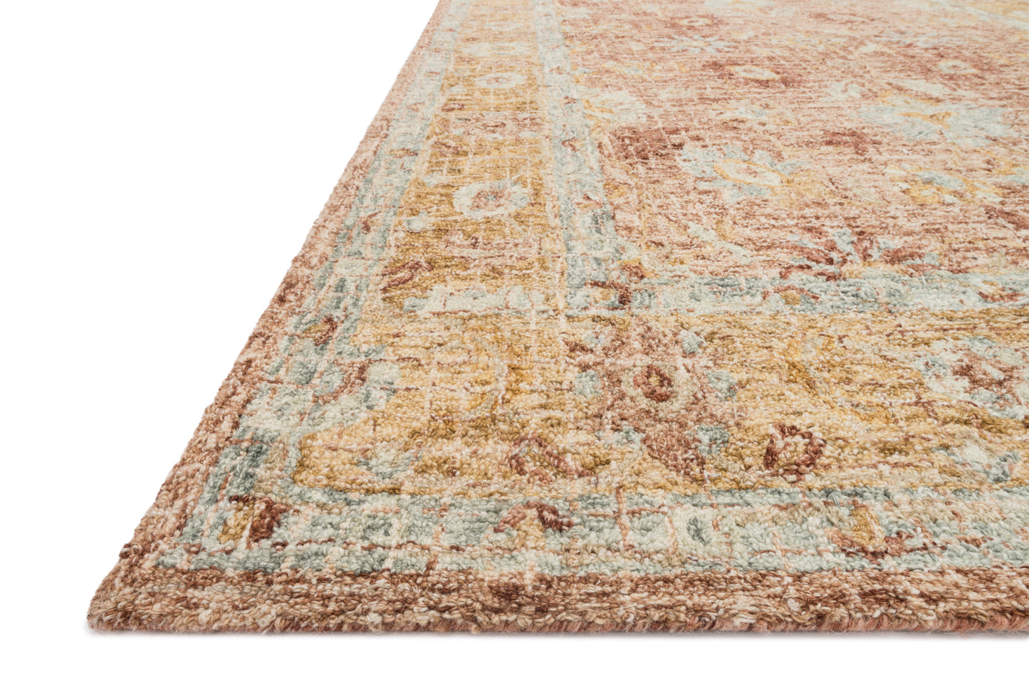 Loloi JULIAN JI-04 Terracotta Gold Transitional Hooked Rug