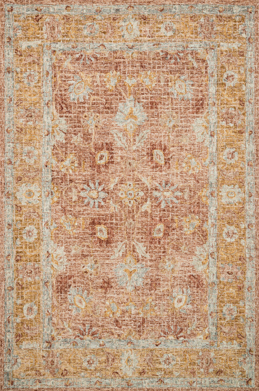 Loloi JULIAN JI-04 Terracotta Gold Transitional Hooked Rug