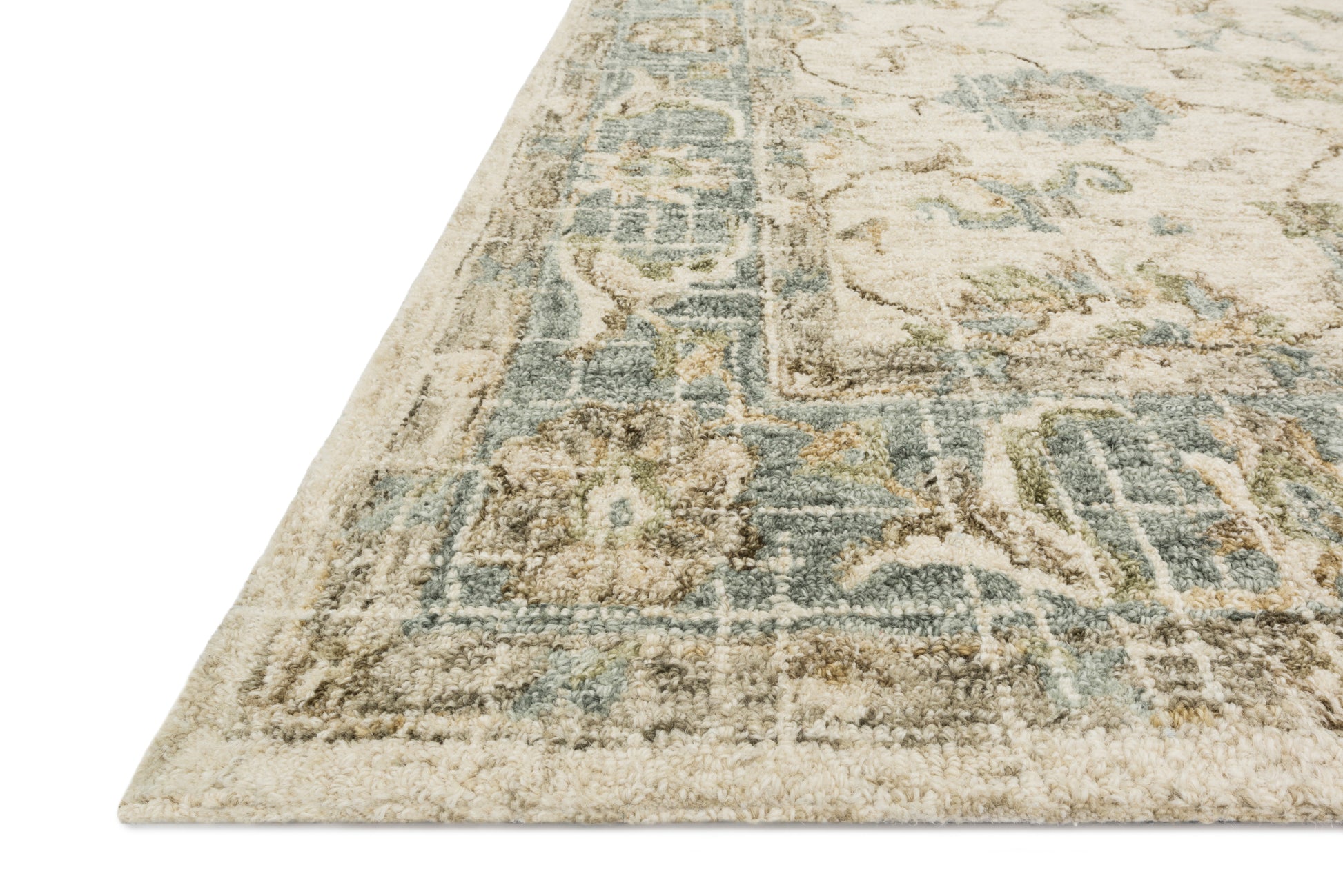 Loloi JULIAN JI-06 Ivory Spa Transitional Hooked Rug