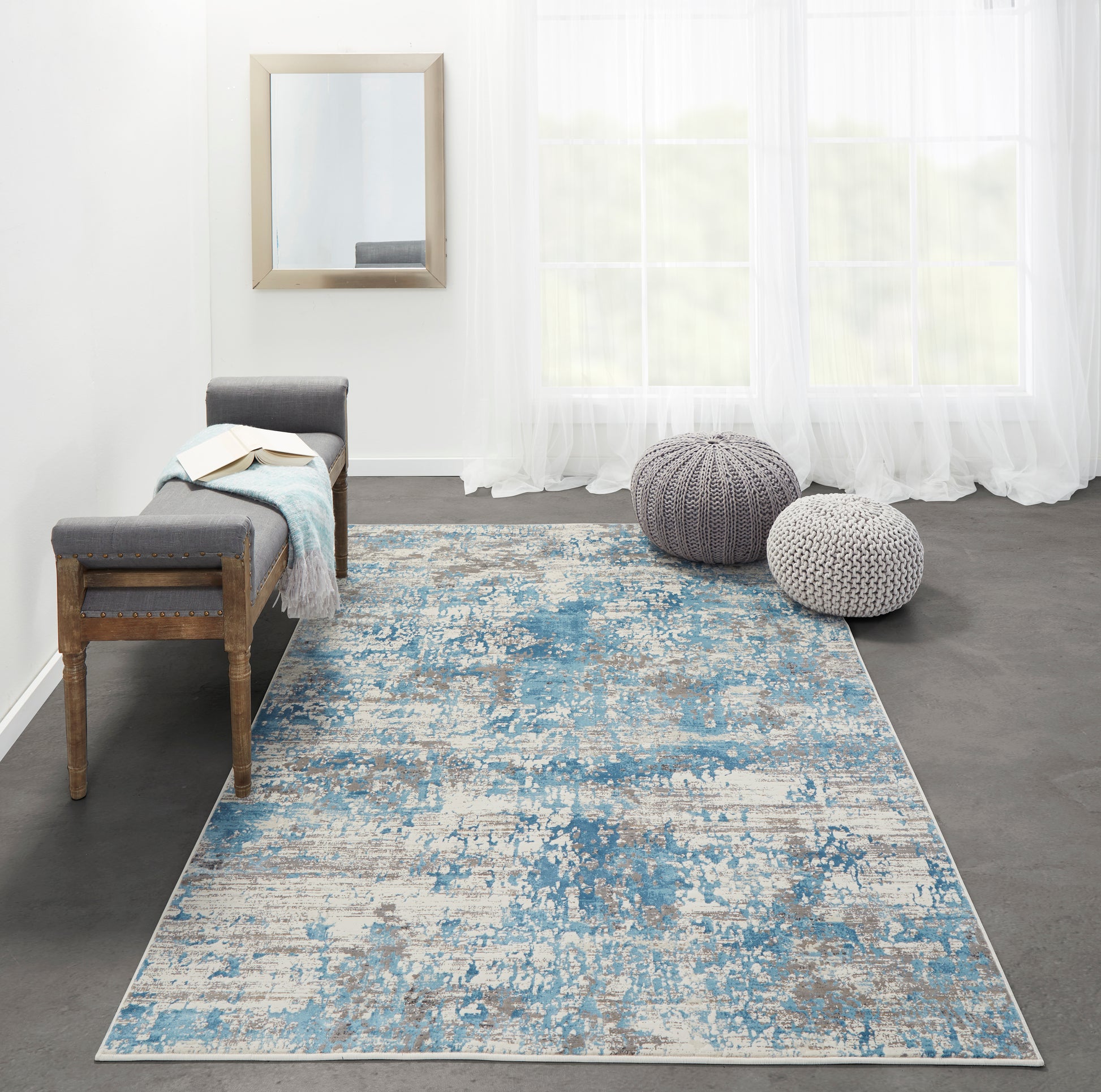 Momeni Juliet  Blue  Contemporary