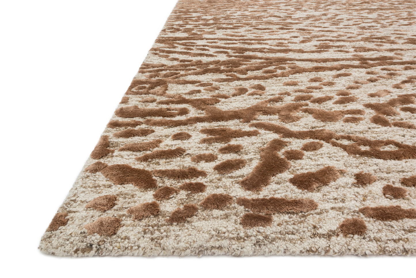 Loloi JUNEAU JY-01 Oatmeal Terracotta Contemporary Hand Tufted Rug