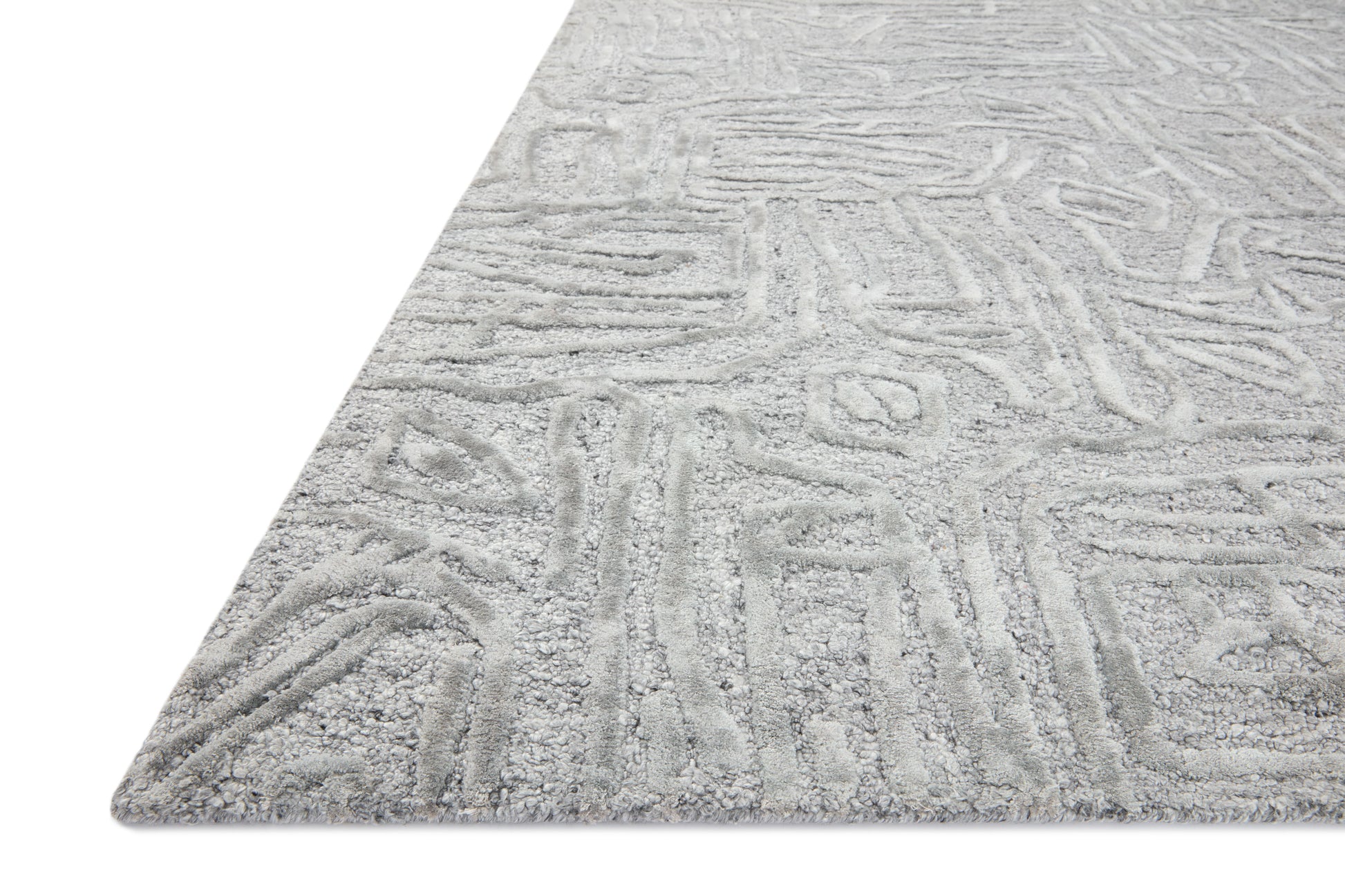 Loloi JUNEAU JY-06 Grey Grey Contemporary Hand Tufted Rug