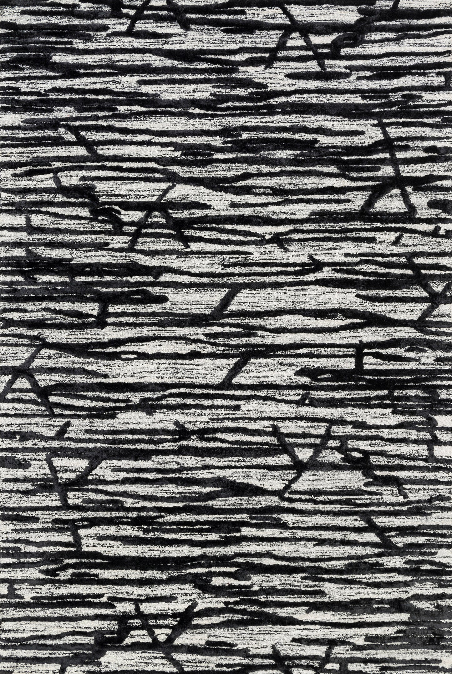 Loloi JUNEAU JY-07 Ivory Black Contemporary Hand Tufted Rug