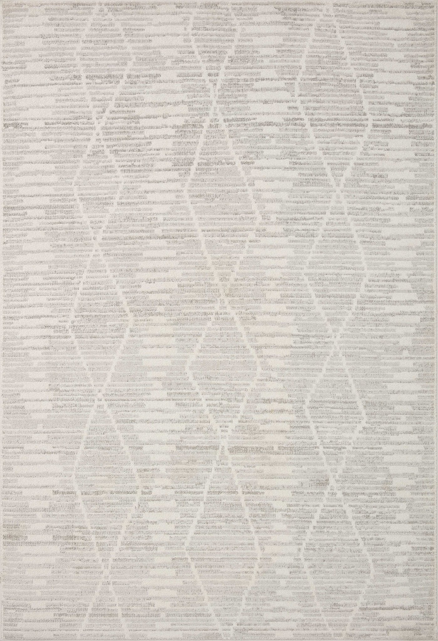 Loloi II Kamala KAM - 02 Ivory Silver Transitional Power Loomed Rug - Rugs - Loloi II - Atlanta Designer Rugs