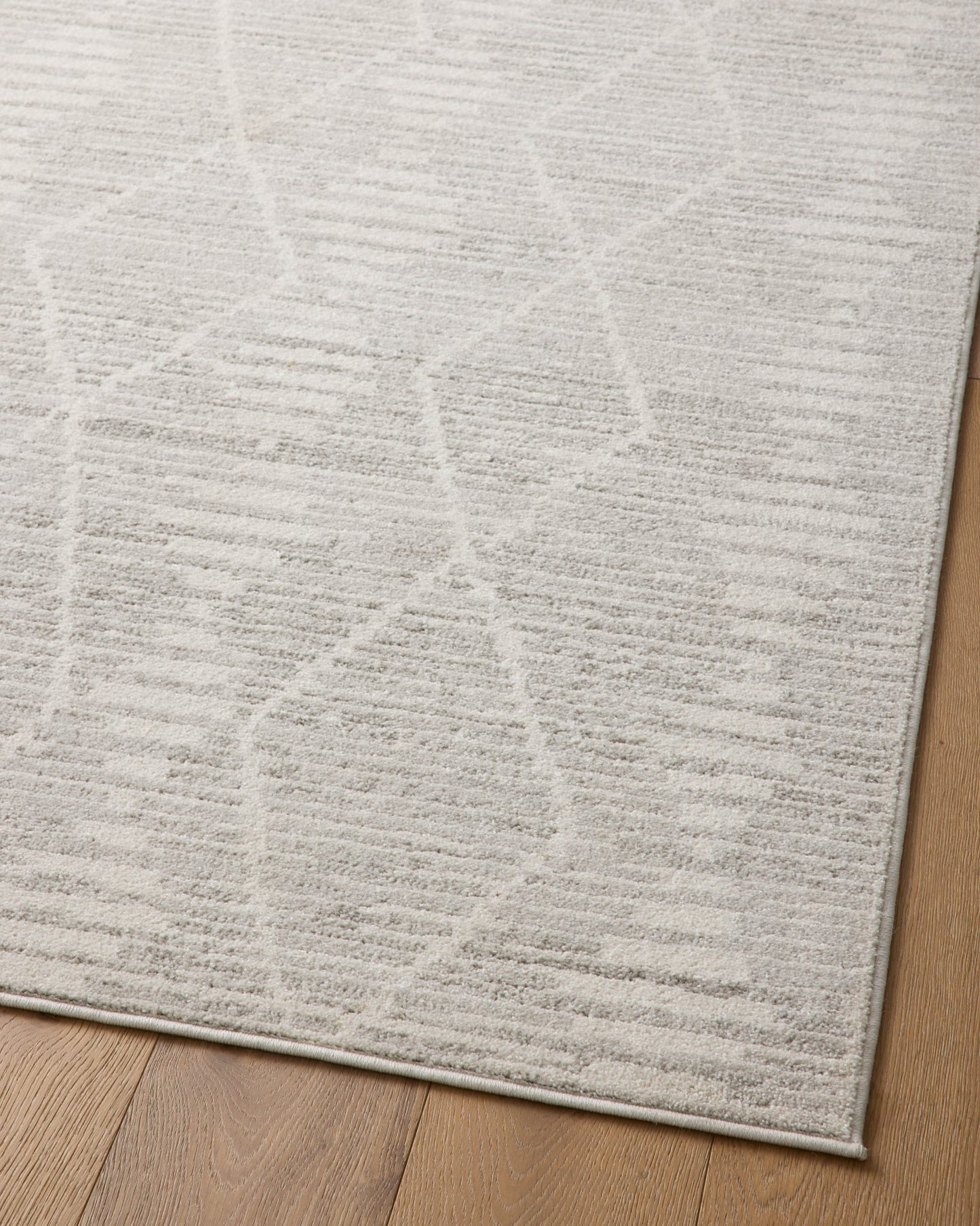 Loloi II Kamala KAM - 02 Ivory Silver Transitional Power Loomed Rug - Rugs - Loloi II - Atlanta Designer Rugs