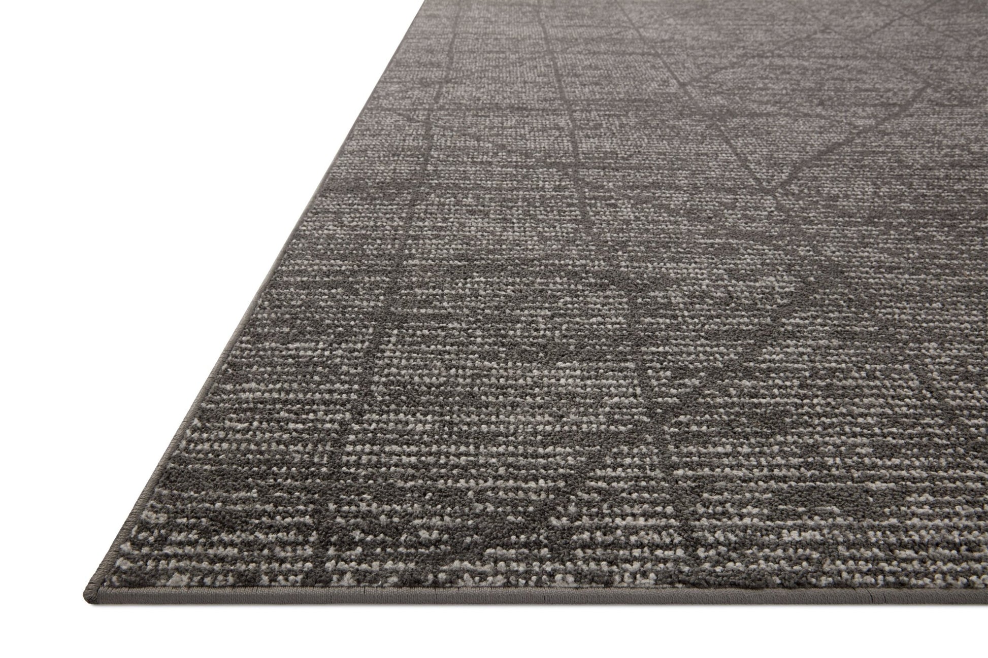 Loloi II Kamala KAM - 06 Charcoal Ivory Transitional Power Loomed Rug - Rugs - Loloi II - Atlanta Designer Rugs