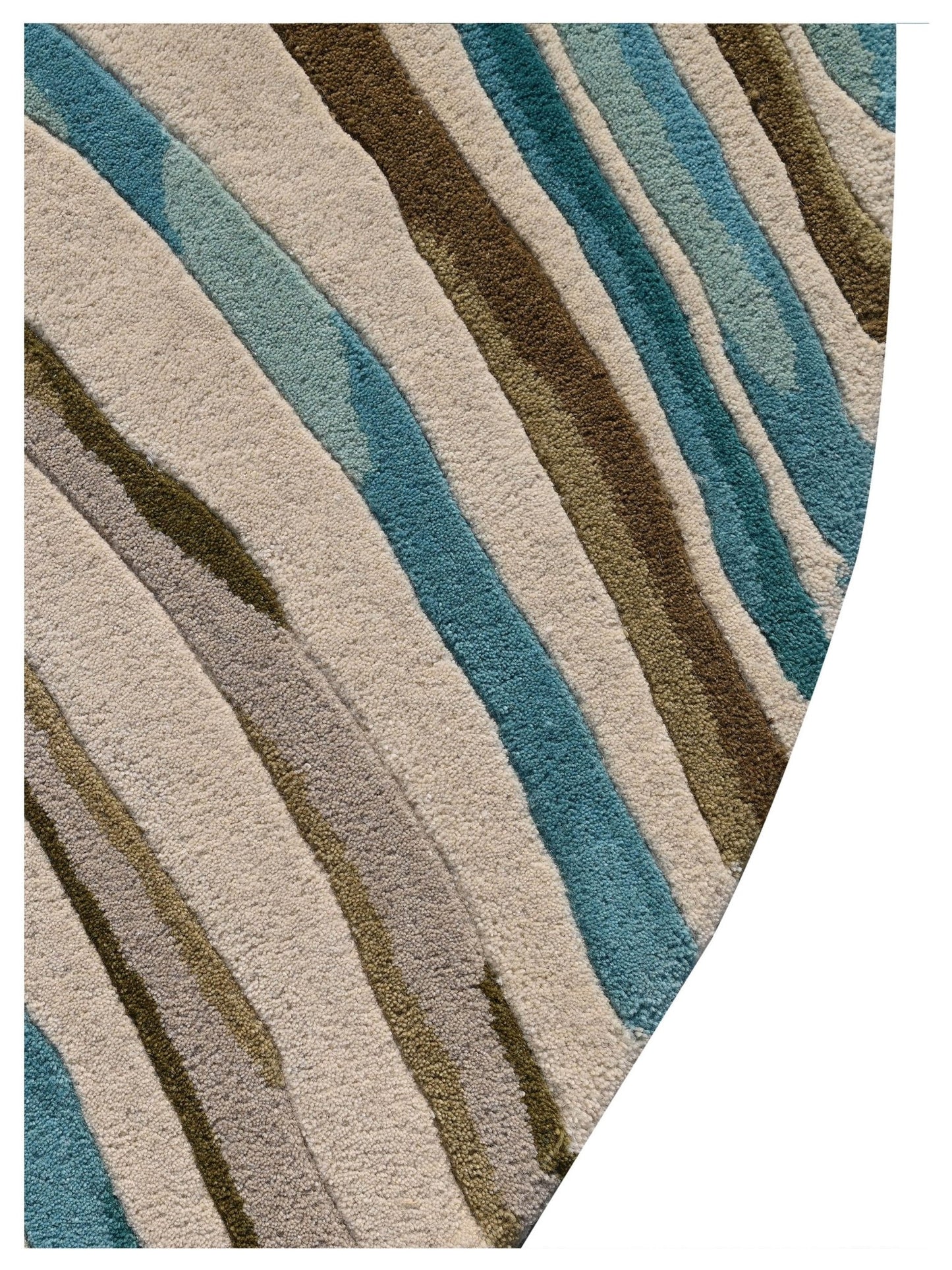 KAS Cove 3002 Ivory Teal Florals & Tropicals Rug - Rugs - KAS - Atlanta Designer Rugs