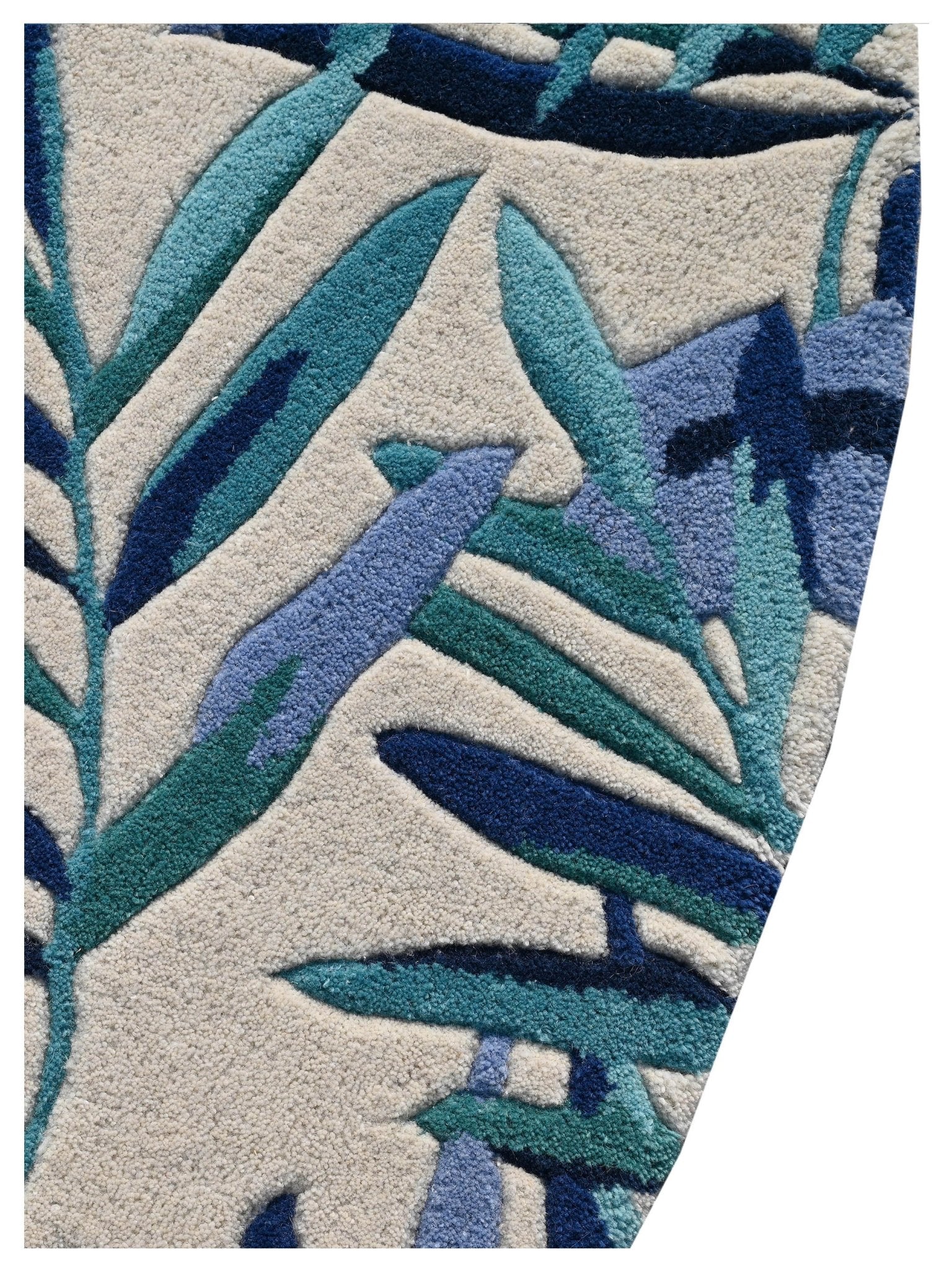 KAS Cove 3004 Ivory Blue Florals & Tropicals Rug - Rugs - KAS - Atlanta Designer Rugs