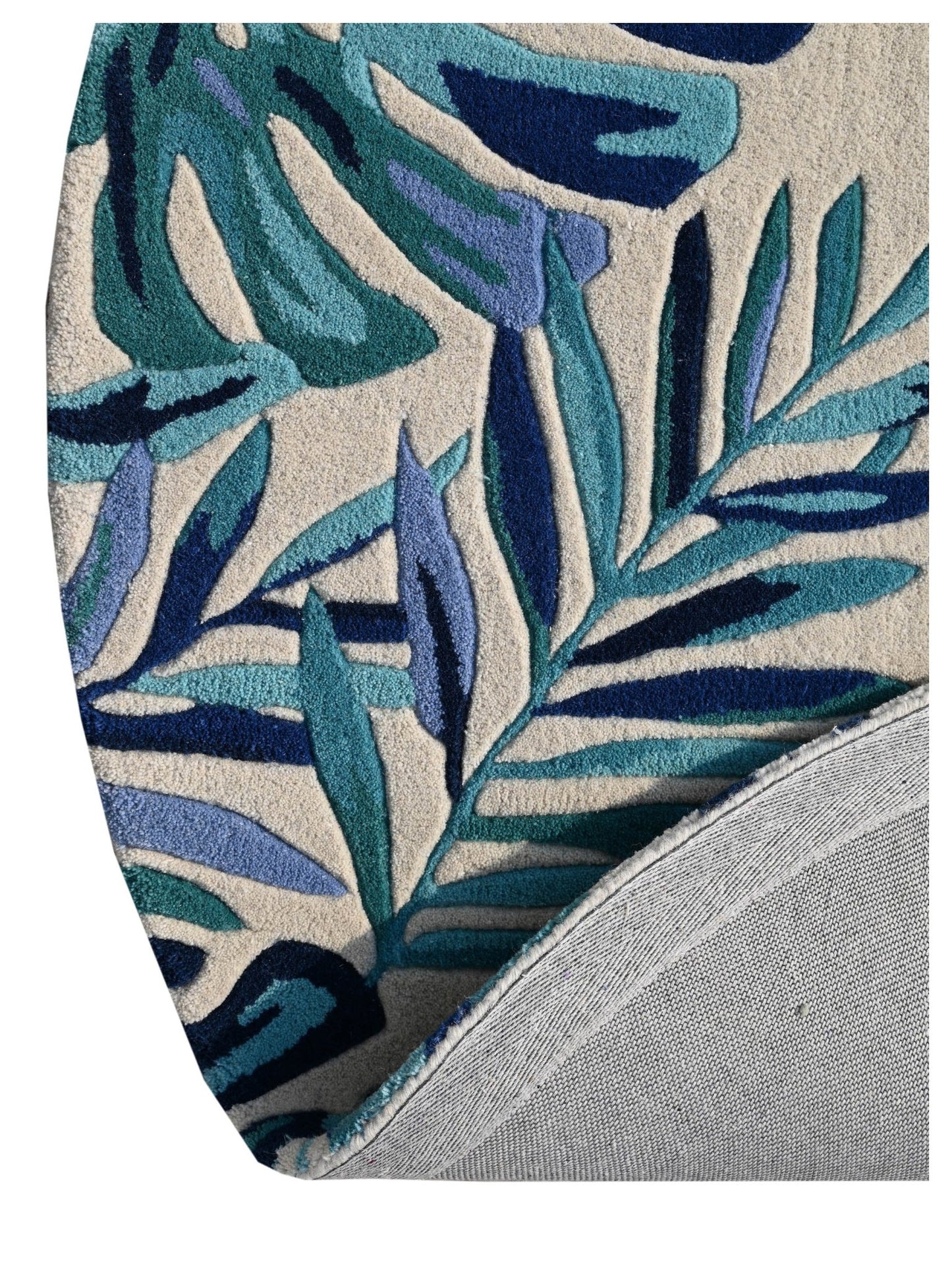 KAS Cove 3004 Ivory Blue Florals & Tropicals Rug - Rugs - KAS - Atlanta Designer Rugs