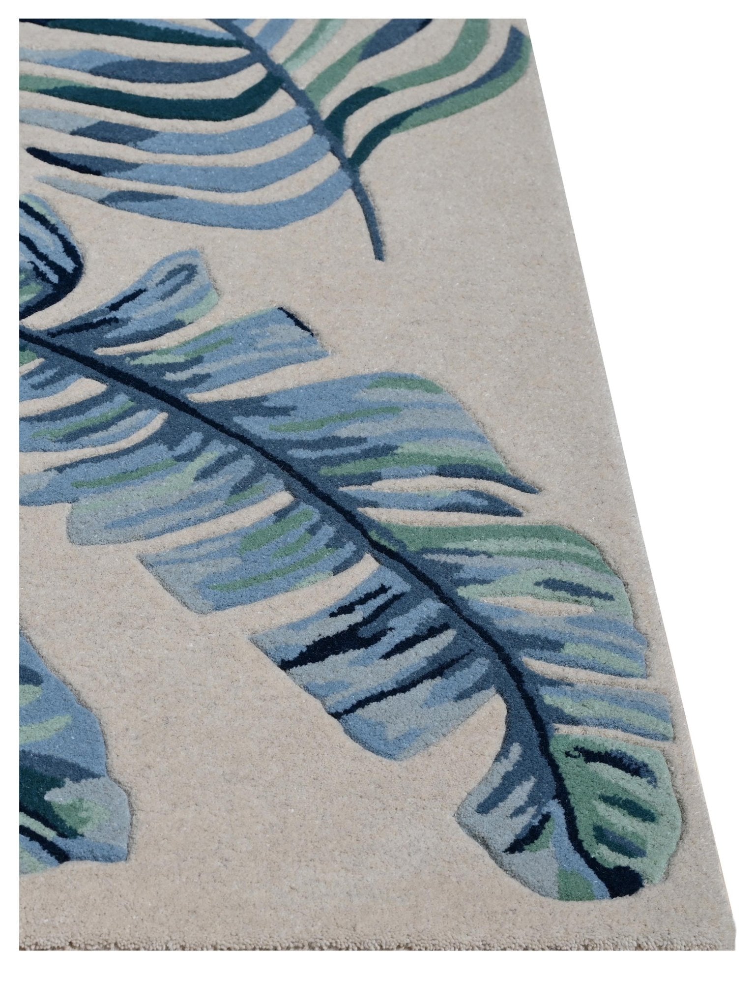 KAS Cove 3005 Ivory Blue Florals & Tropicals Rug - Rugs - KAS - Atlanta Designer Rugs