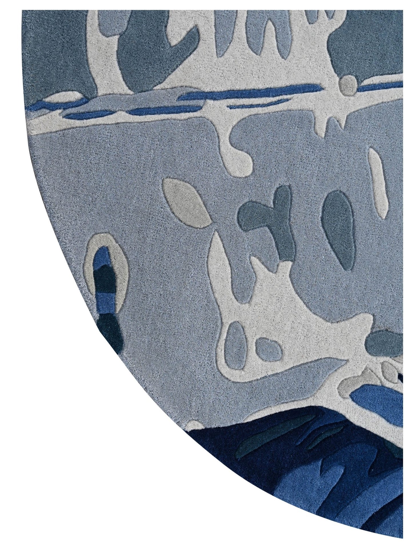 KAS Cove 3006 Ivory Blue Florals & Tropicals Rug - Rugs - KAS - Atlanta Designer Rugs