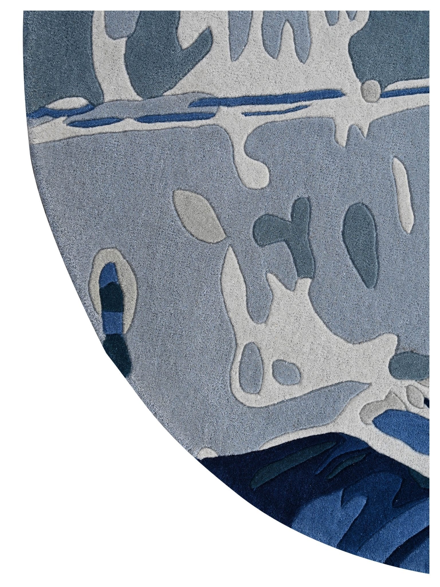 KAS Cove 3006 Ivory Blue Florals & Tropicals Rug - Rugs - KAS - Atlanta Designer Rugs