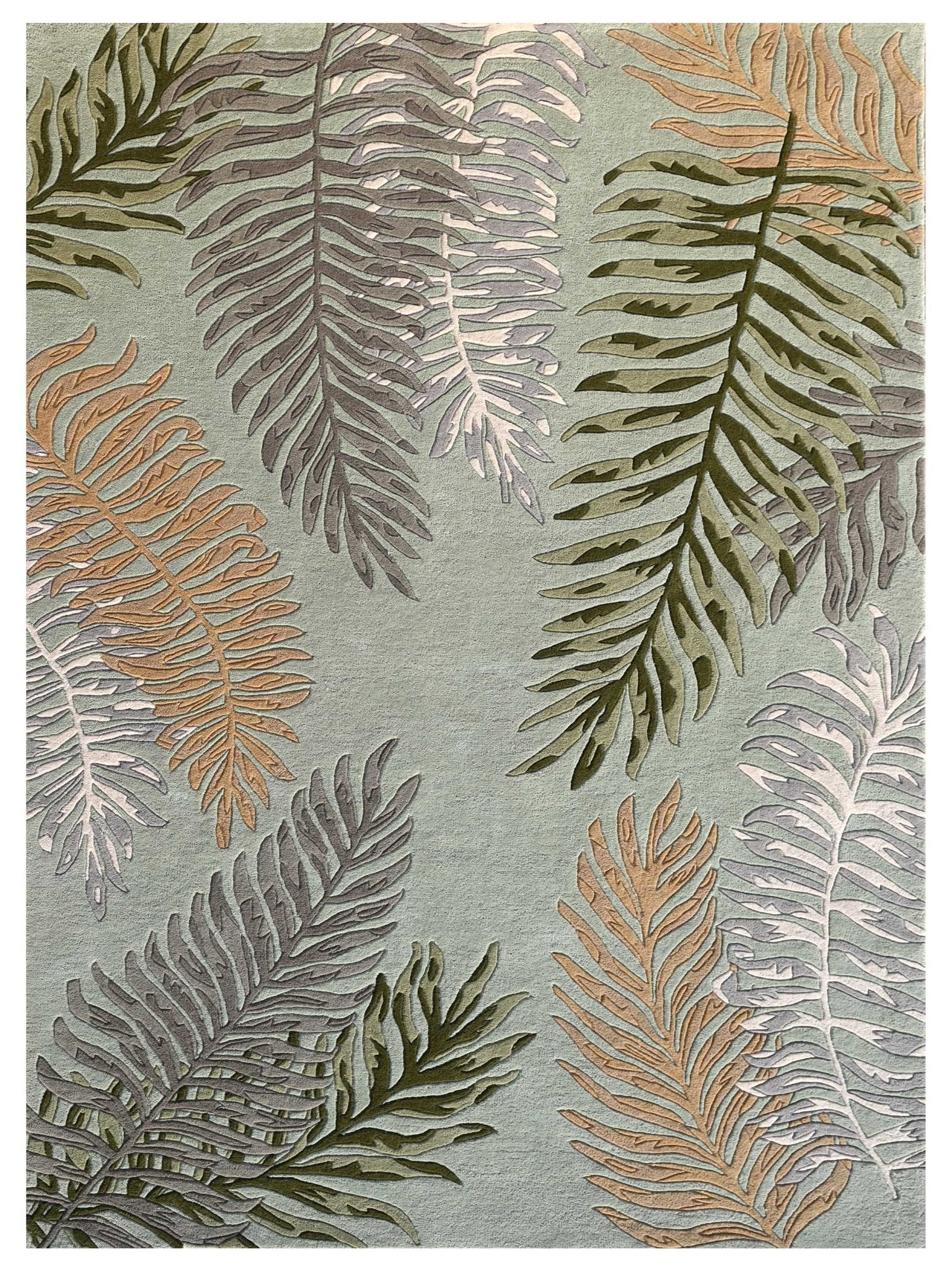 KAS Cove 3007 Seafoam Florals & Tropicals Rug - Rugs - KAS - Atlanta Designer Rugs