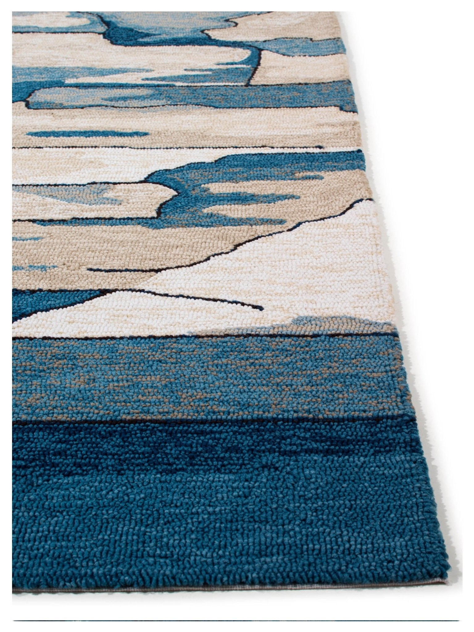 KAS Harbor 4248 Blue Indoor/Outdoor Knotted Rug - Rugs - KAS - Atlanta Designer Rugs