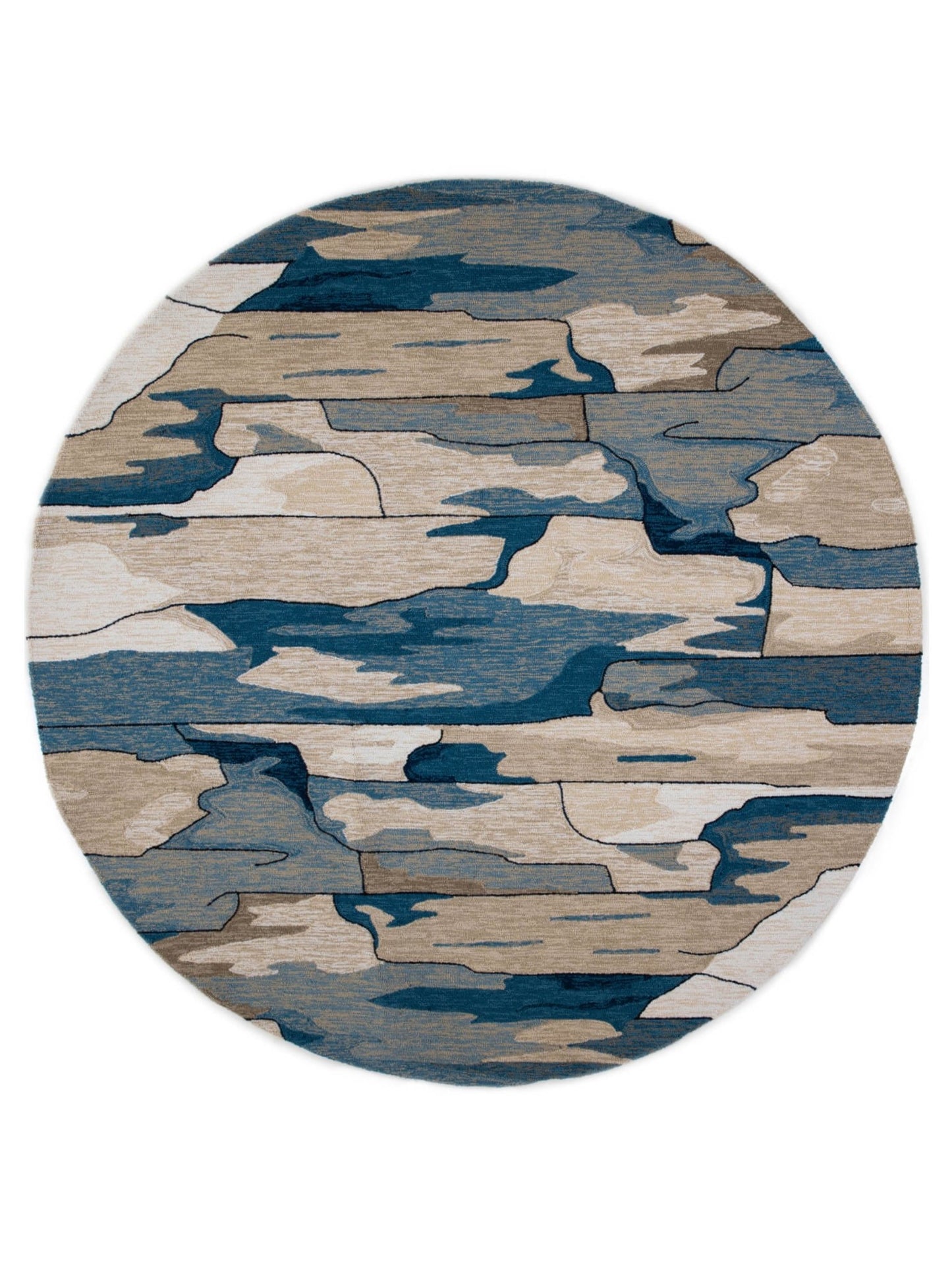 KAS Harbor 4248 Blue Indoor/Outdoor Knotted Rug - Rugs - KAS - Atlanta Designer Rugs