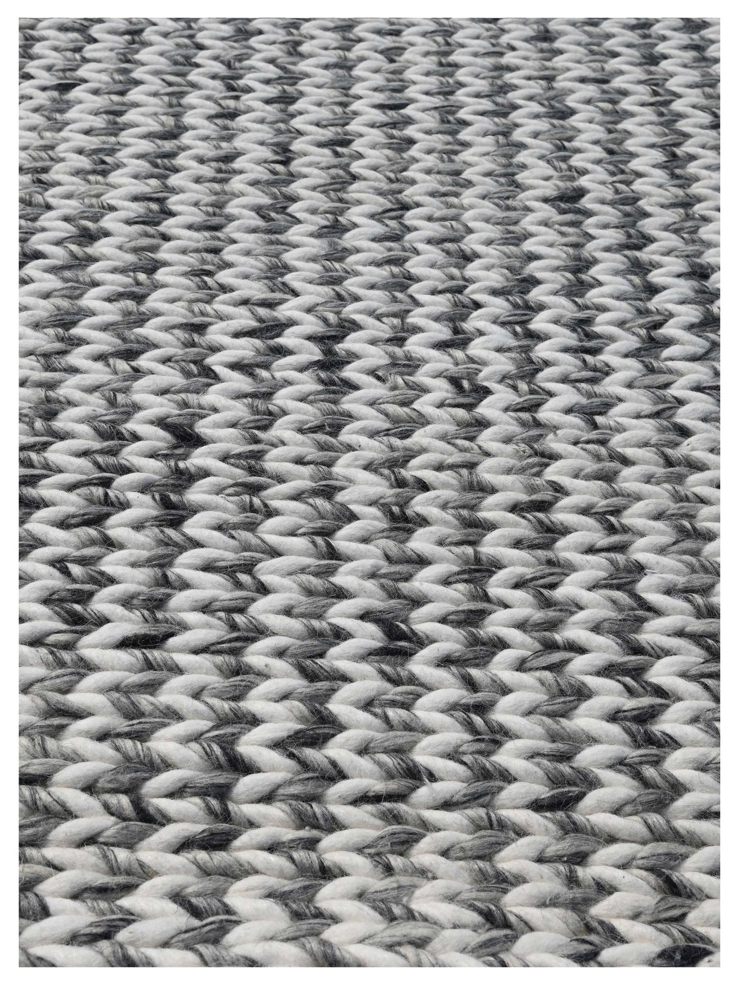 KAS Cortico 6165 Grey Ivory Casual Woven Rug - Rugs - KAS - Atlanta Designer Rugs