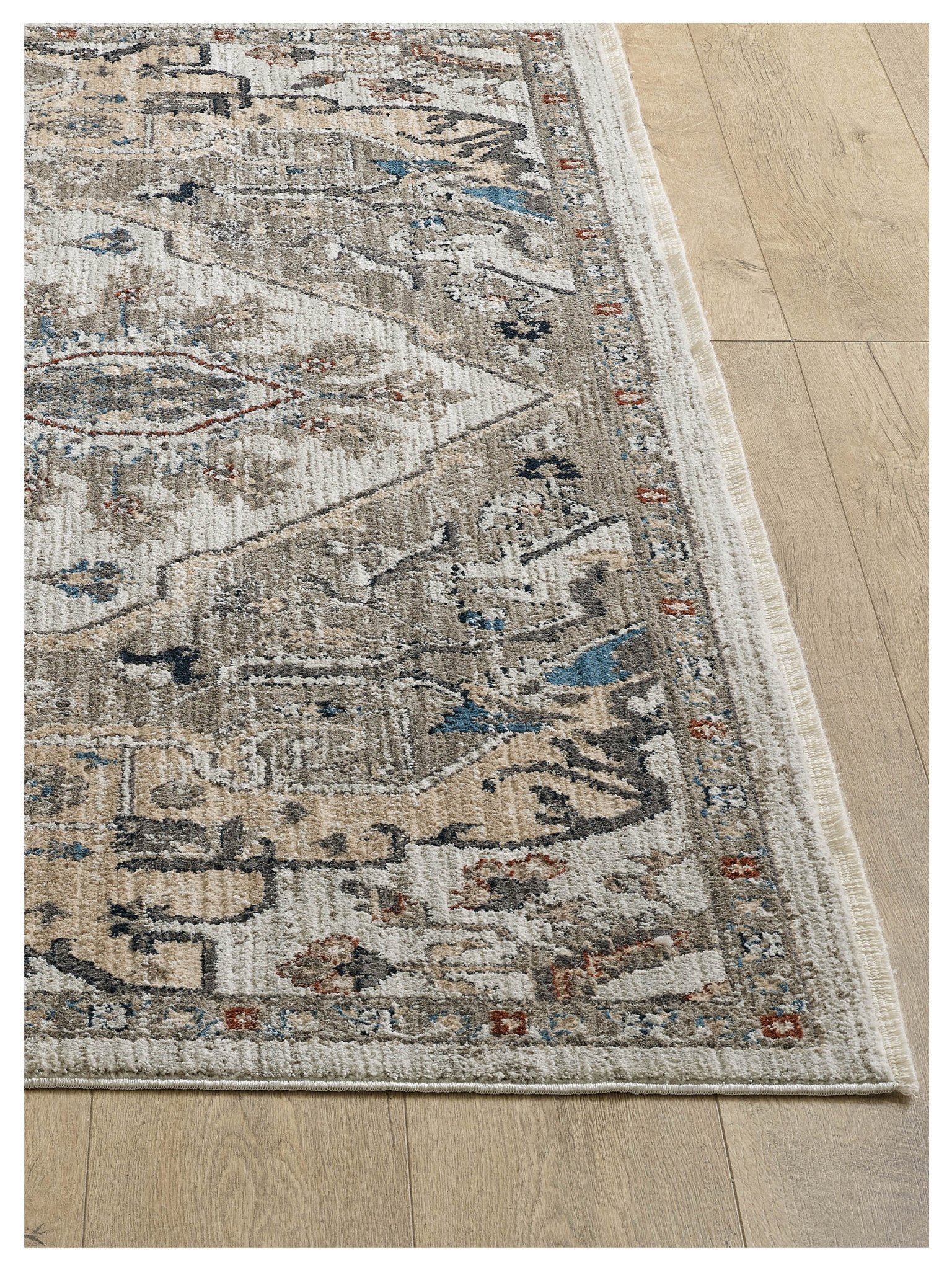 KAS KARINA 8263 Ivory Grey Transitional Machinemade Rug - Rugs - KAS - Atlanta Designer Rugs