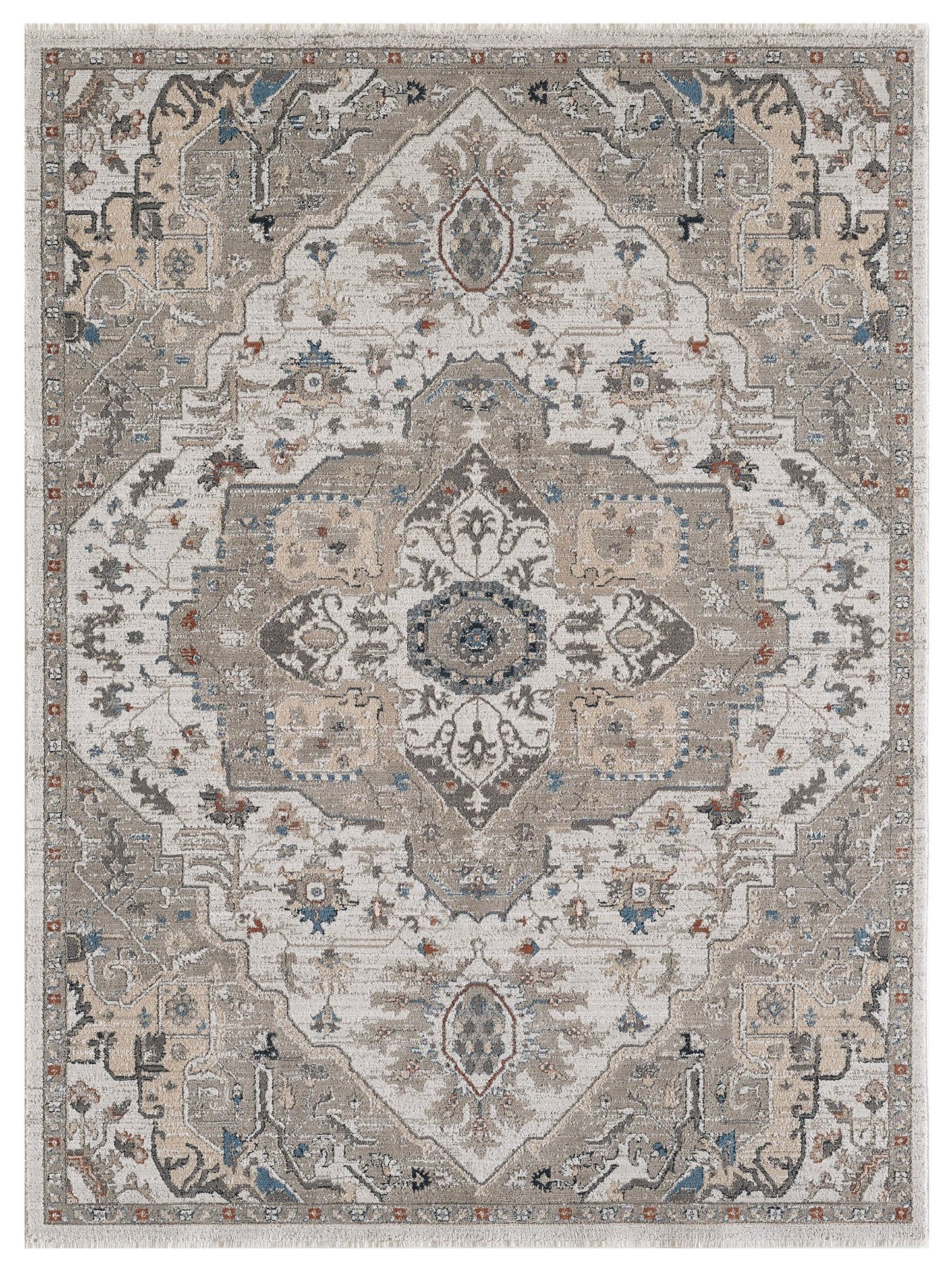 KAS KARINA 8263 Ivory Grey Transitional Machinemade Rug - Rugs - KAS - Atlanta Designer Rugs