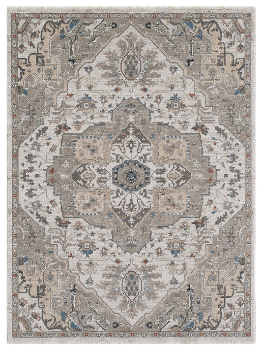 KAS KARINA 8263 Ivory Grey Transitional Machinemade Rug - Rugs - KAS - Atlanta Designer Rugs