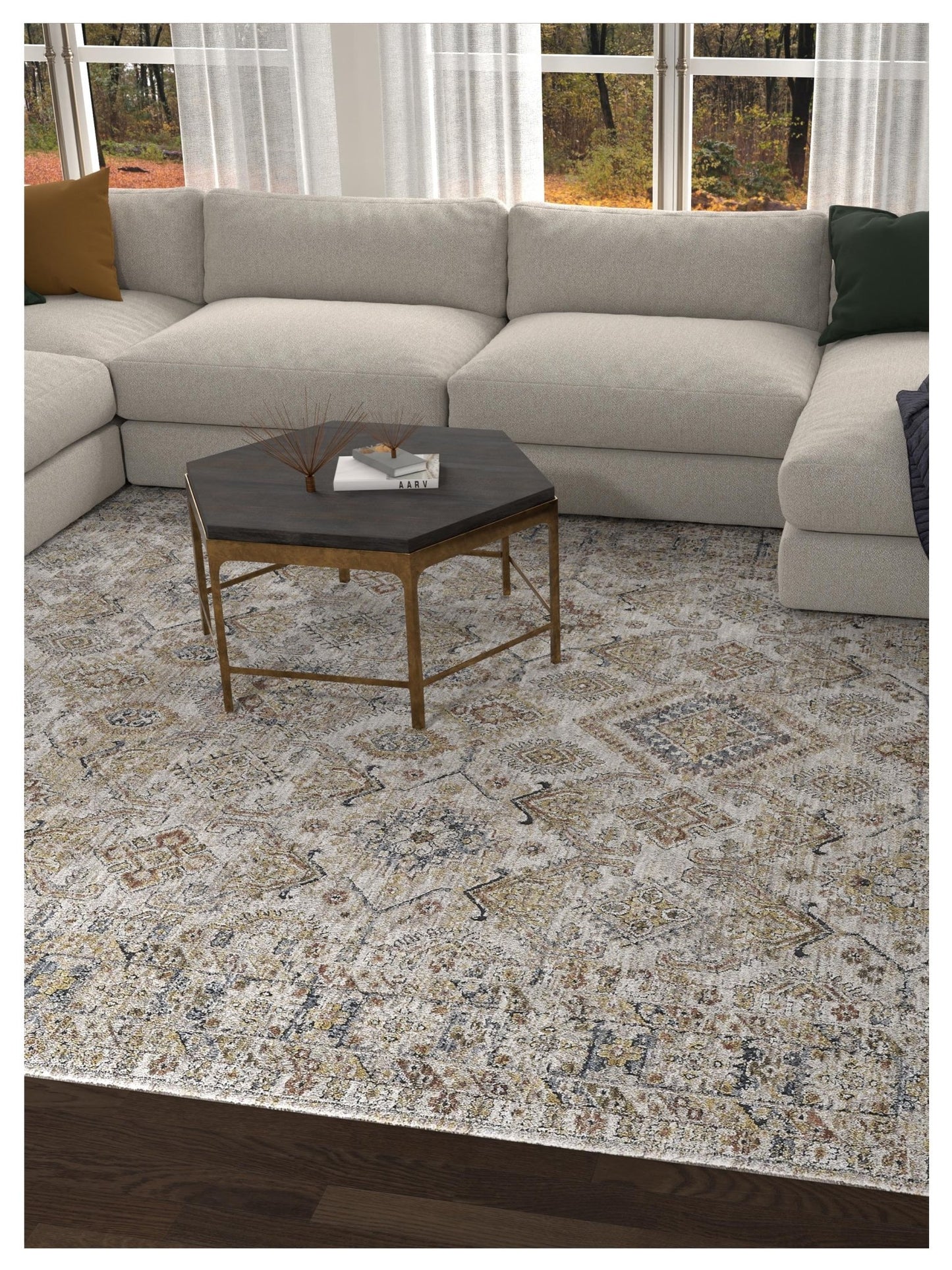 KAS Avani 8400 Ivory Transitional Machinemade Rug - Rugs - KAS - Atlanta Designer Rugs