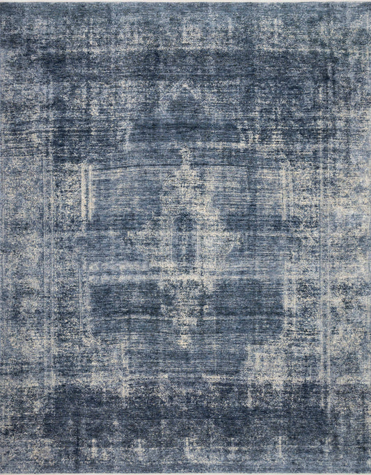 Magnolia Home Kennedy KEN-01 Denim Denim Transitional Power Loomed Rug