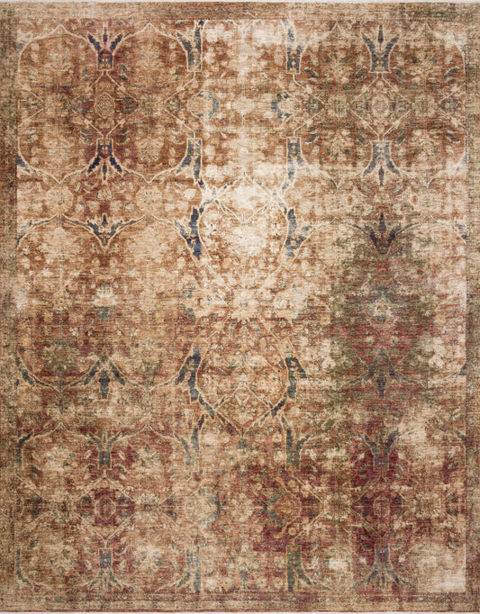 Magnolia Home Kennedy KEN-02 Rust Multi Transitional Power Loomed Rug