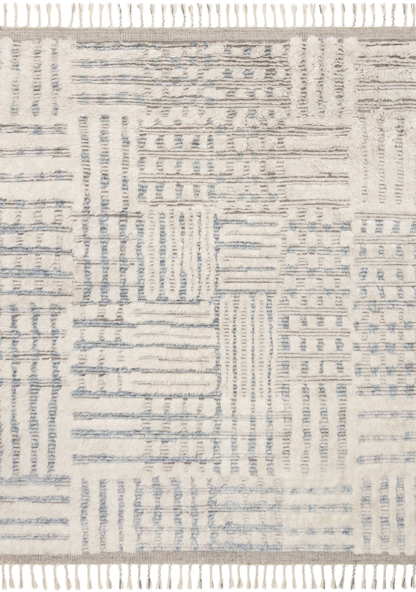 Loloi KHALID KF-01 Ivory Sky Contemporary Hand Knotted Rug