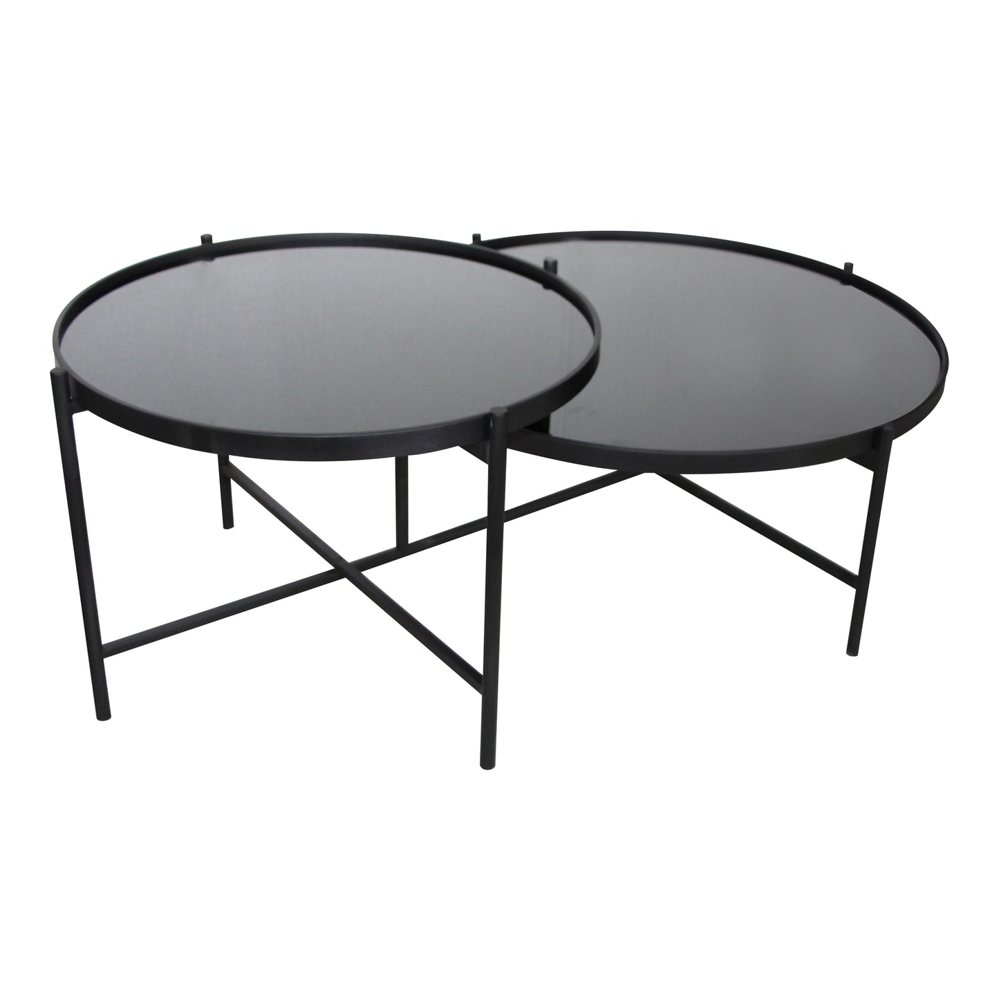 Moes Home Coffee Tables ECLIPSE Black Contemporary Furniture