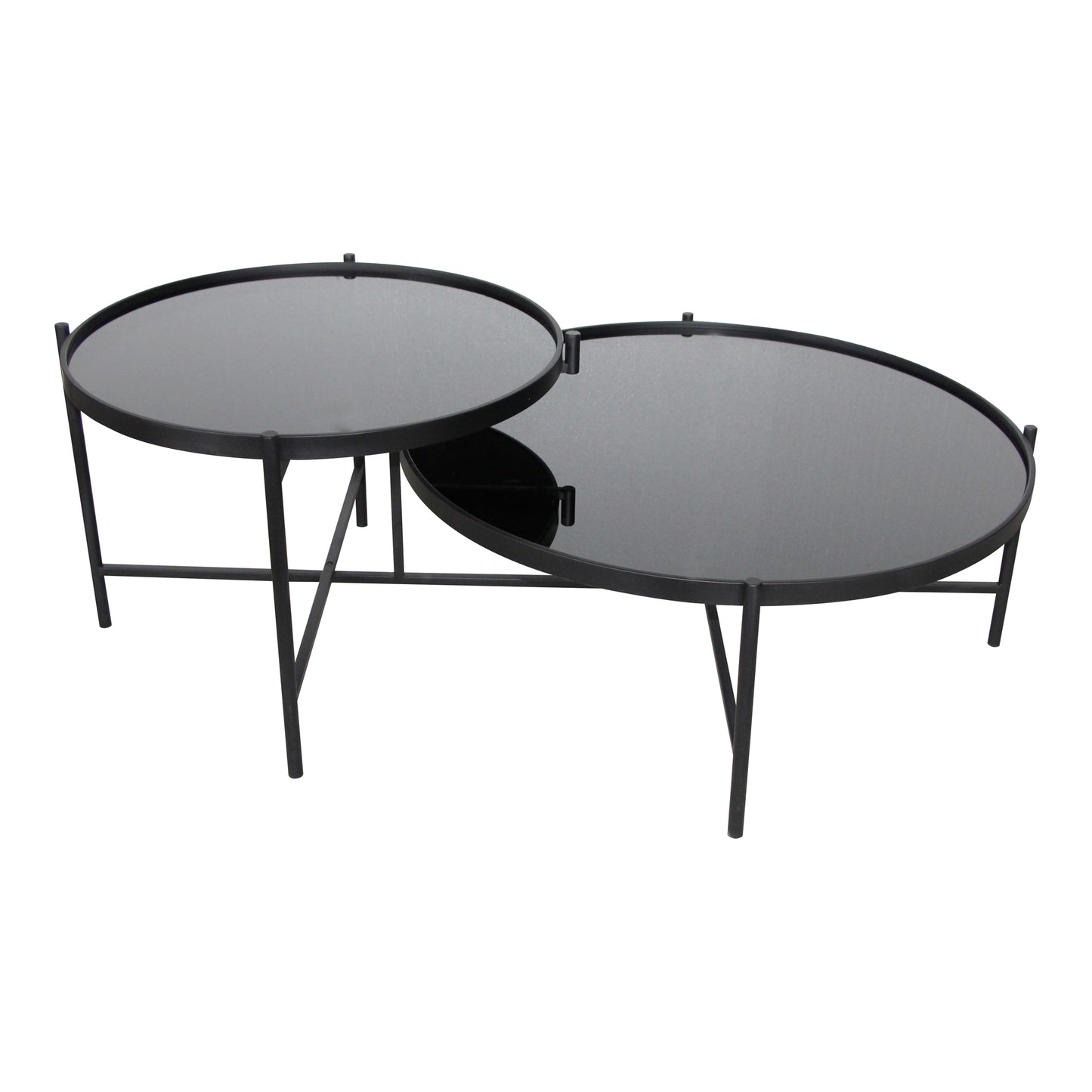 Moes Home Coffee Tables ECLIPSE Black Contemporary Furniture