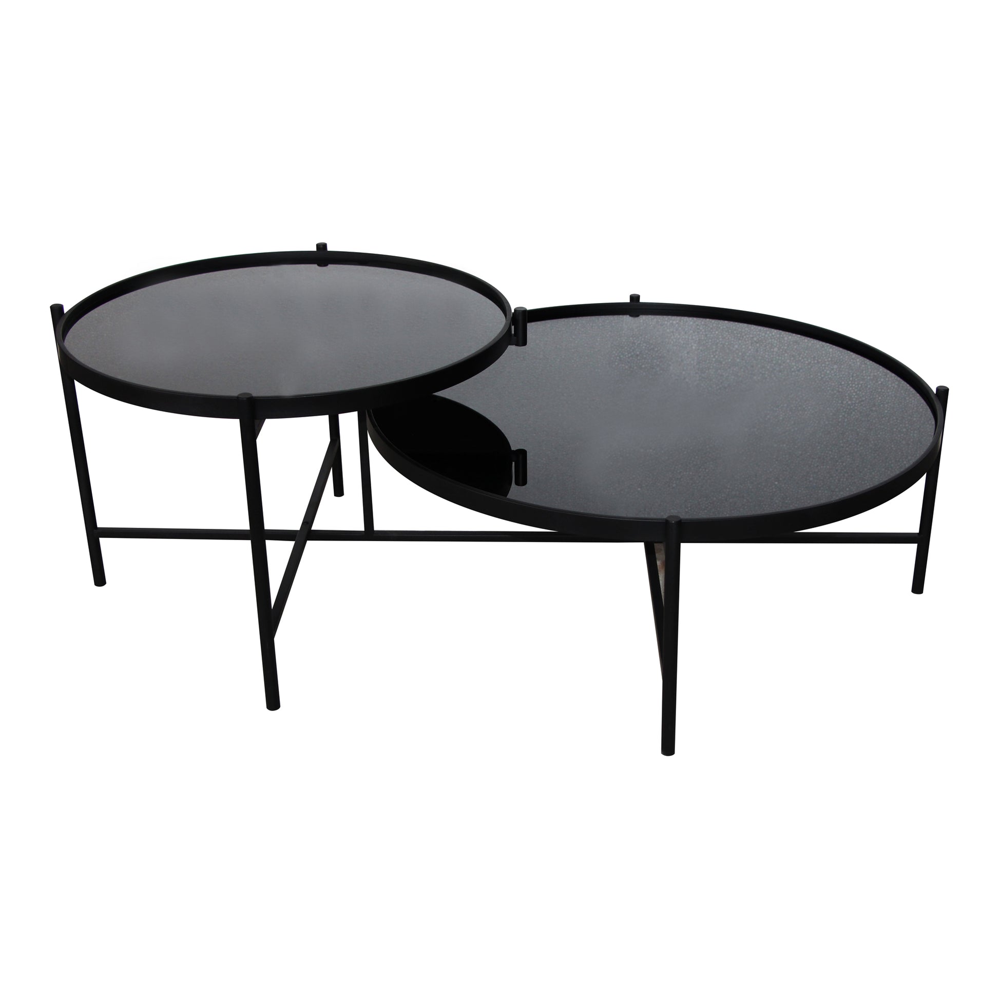 Moes Home Coffee Tables ECLIPSE Black Contemporary Furniture