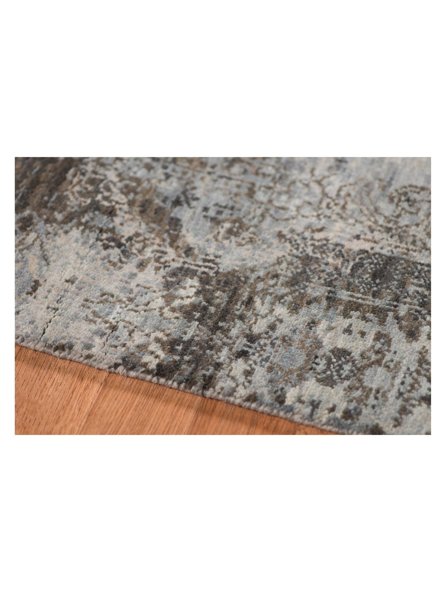 Limited KEMSEY KE - 658 PLATINUM Transitional Knotted Rug - Rugs - Limited - Atlanta Designer Rugs