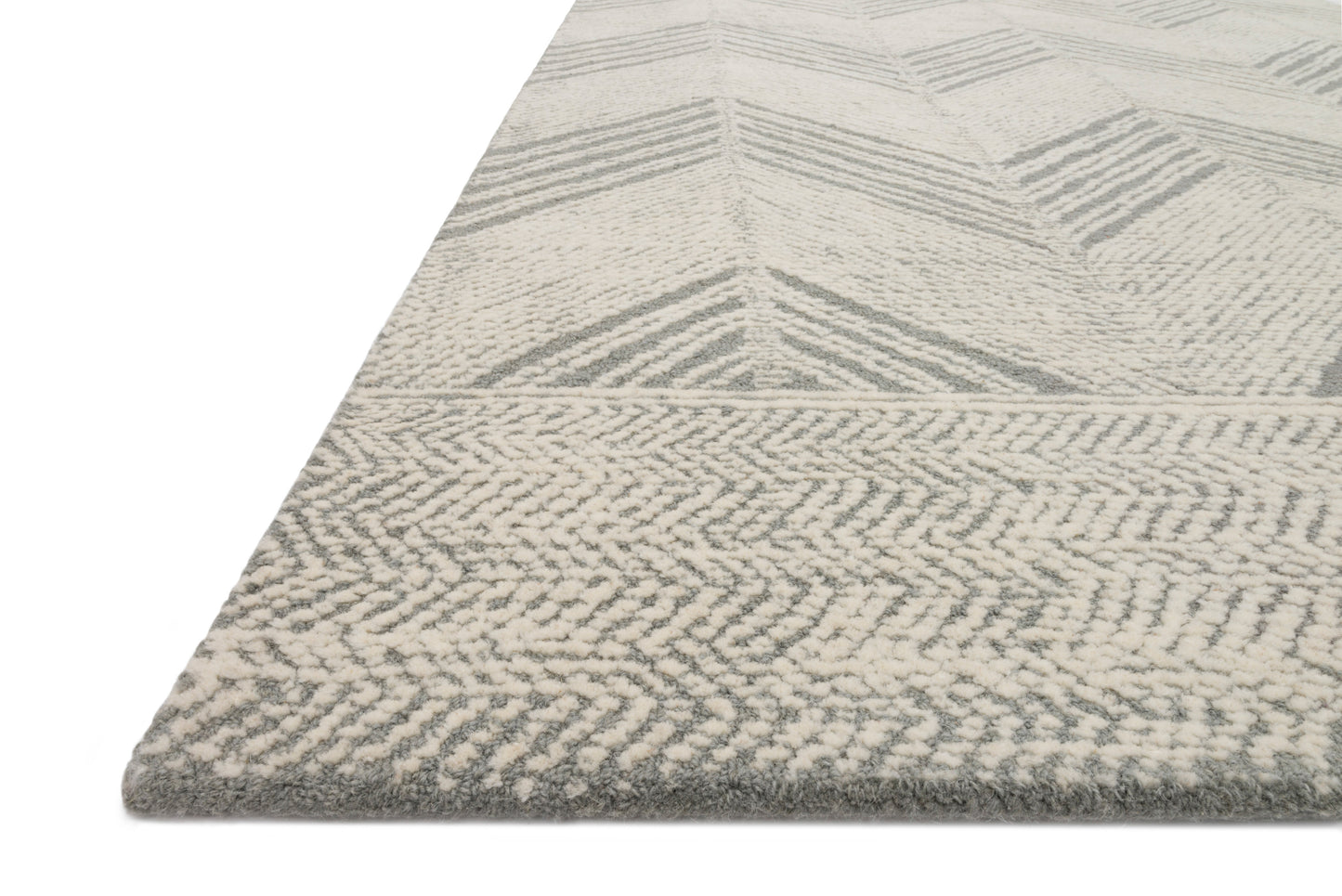 Loloi Kopa KO-02 Grey Ivory Contemporary Hand Tufted Rug