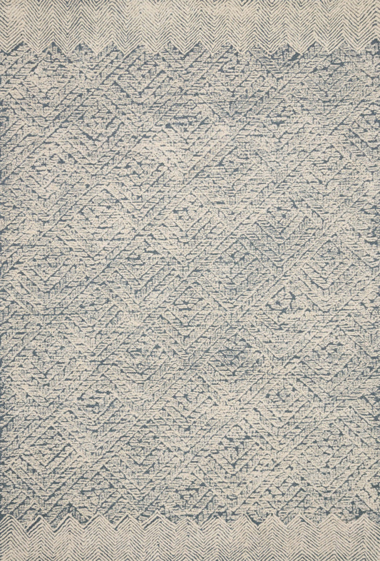 Loloi Kopa KO-05 Blue Ivory Contemporary Hand Tufted Rug