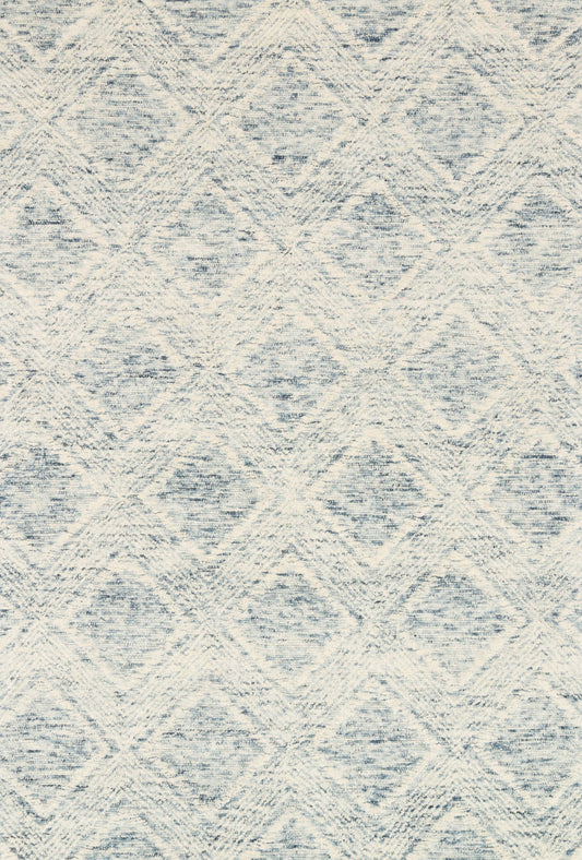 Loloi Kopa KO-07 Denim Ivory Contemporary Hand Tufted Rug