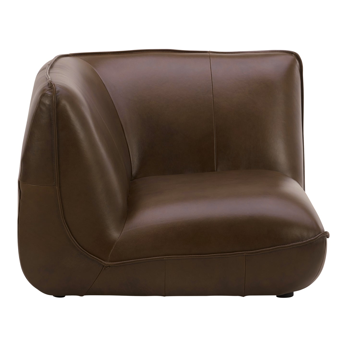 Moes Home Corner Chairs Zeppelin Brown Contemporary Furniture